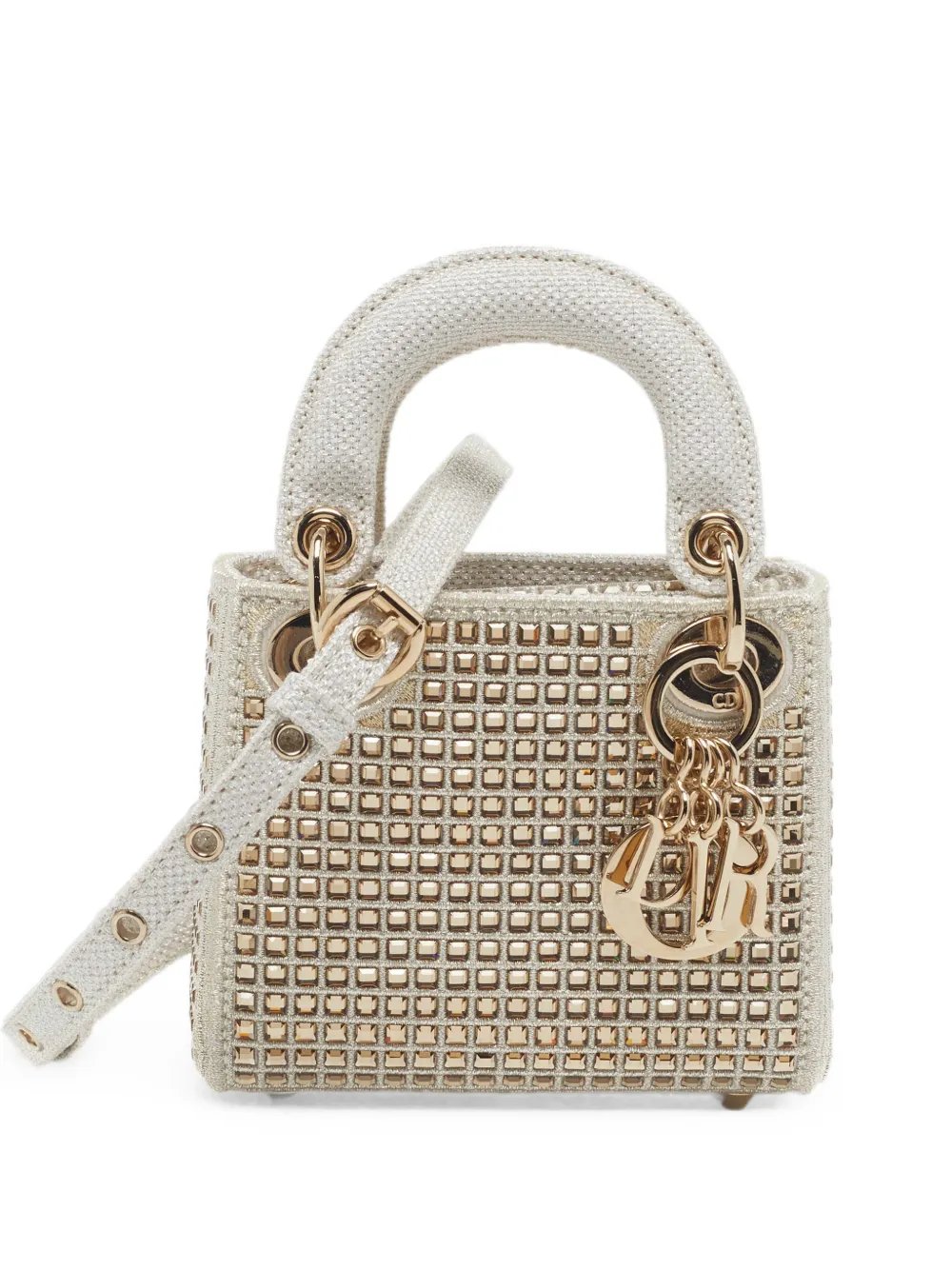 Lady Dior crystal tote bag