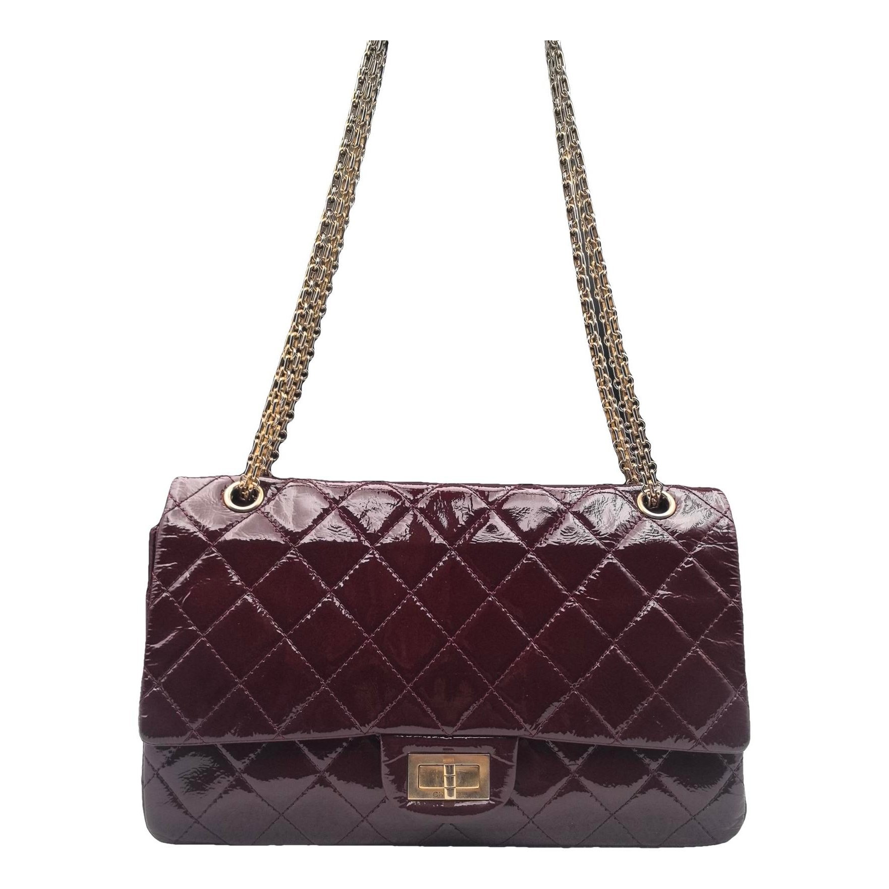 2.55 patent leather handbag