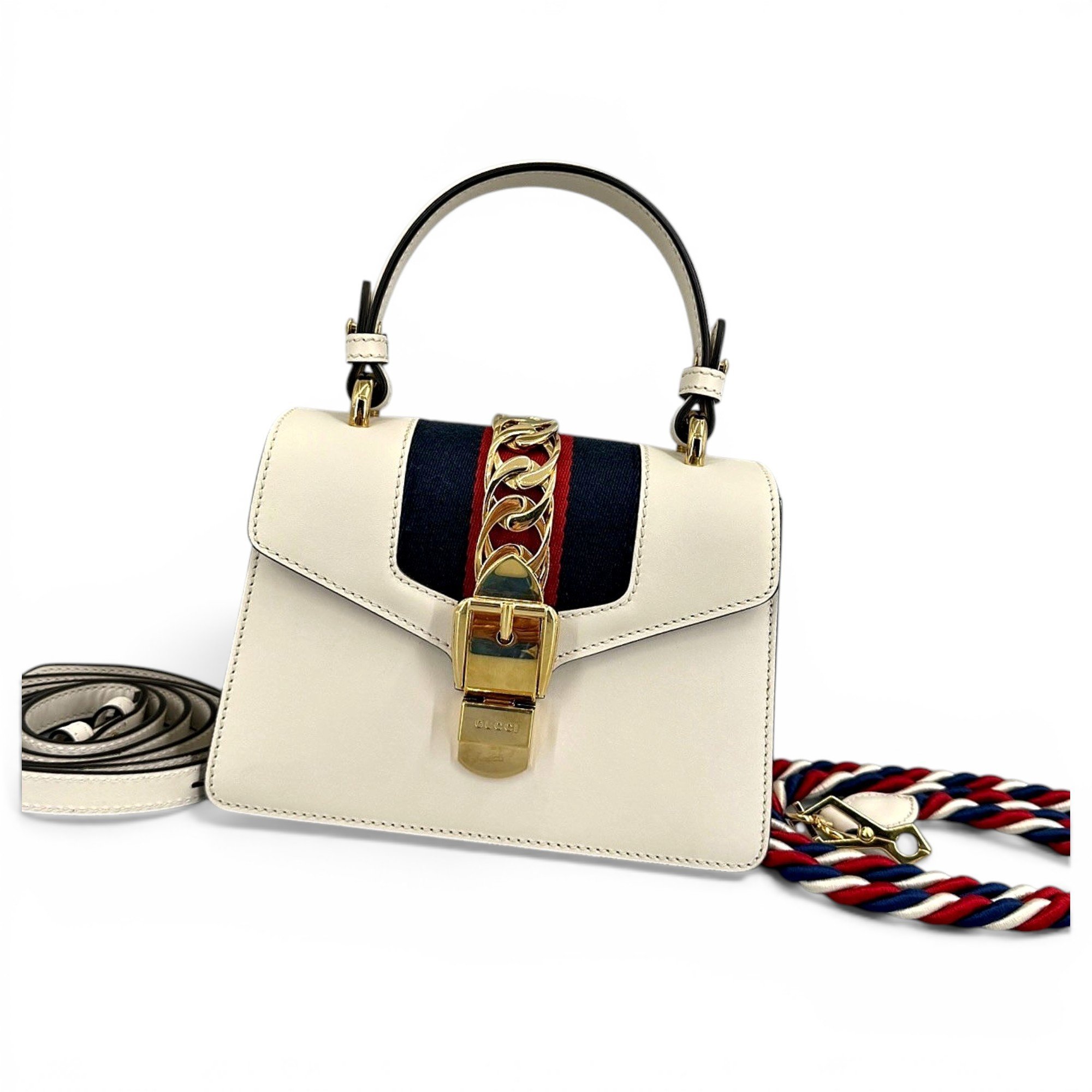 Sylvie Top Handle leather handbag