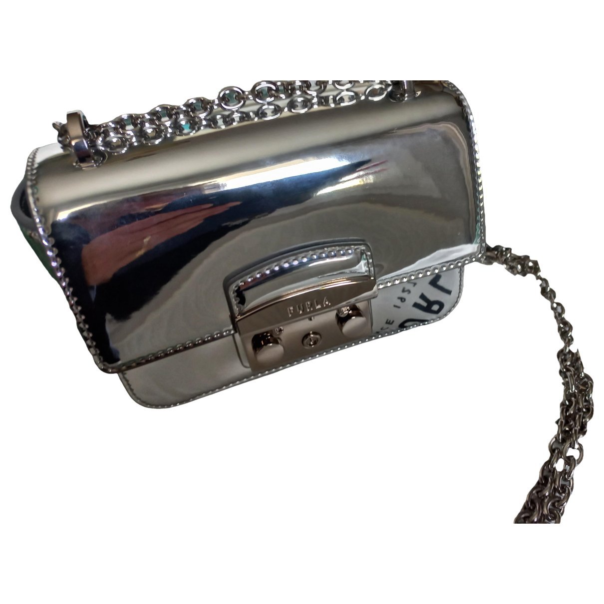 Furla Metropolis vinyl clutch bag