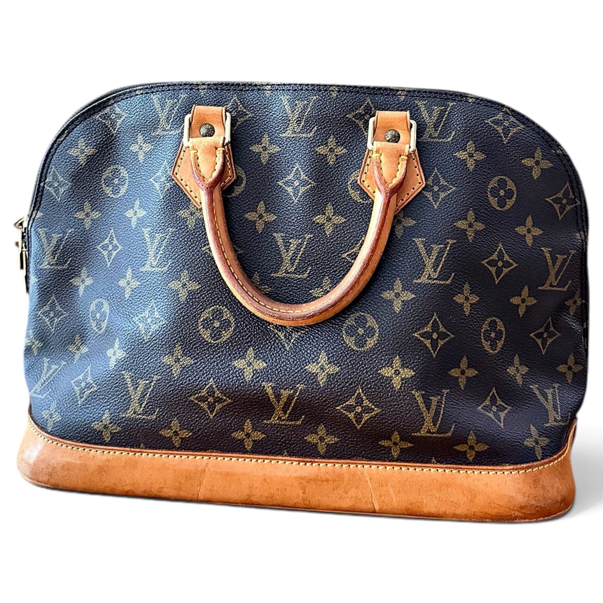 Louis Vuitton Alma leather handbag