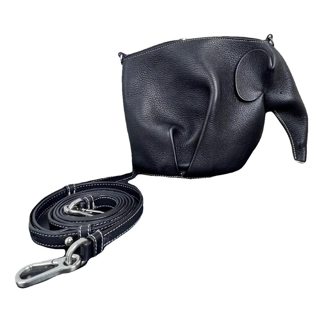 Animals leather handbag