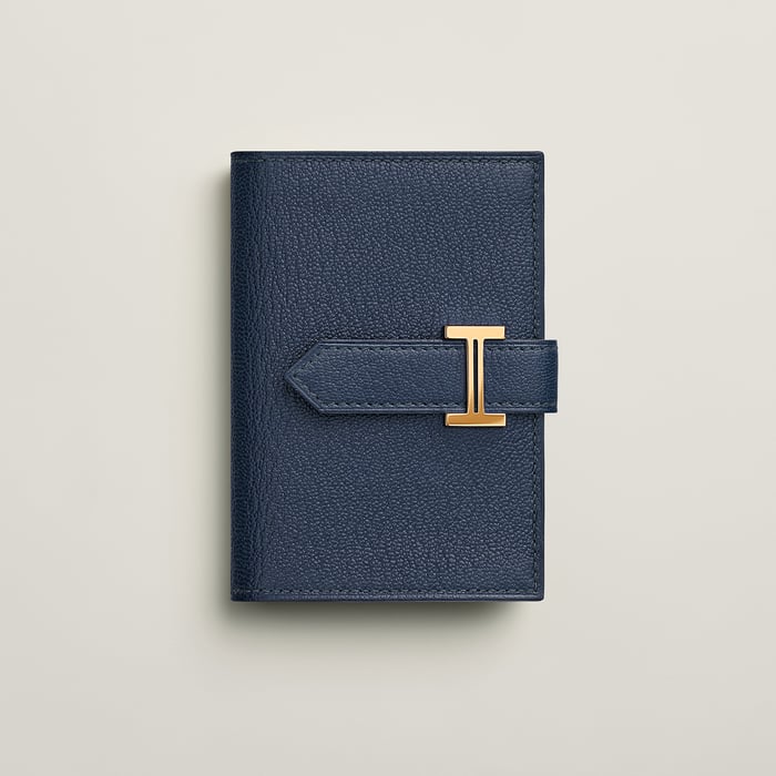 Navy Bearn Mini Wallet