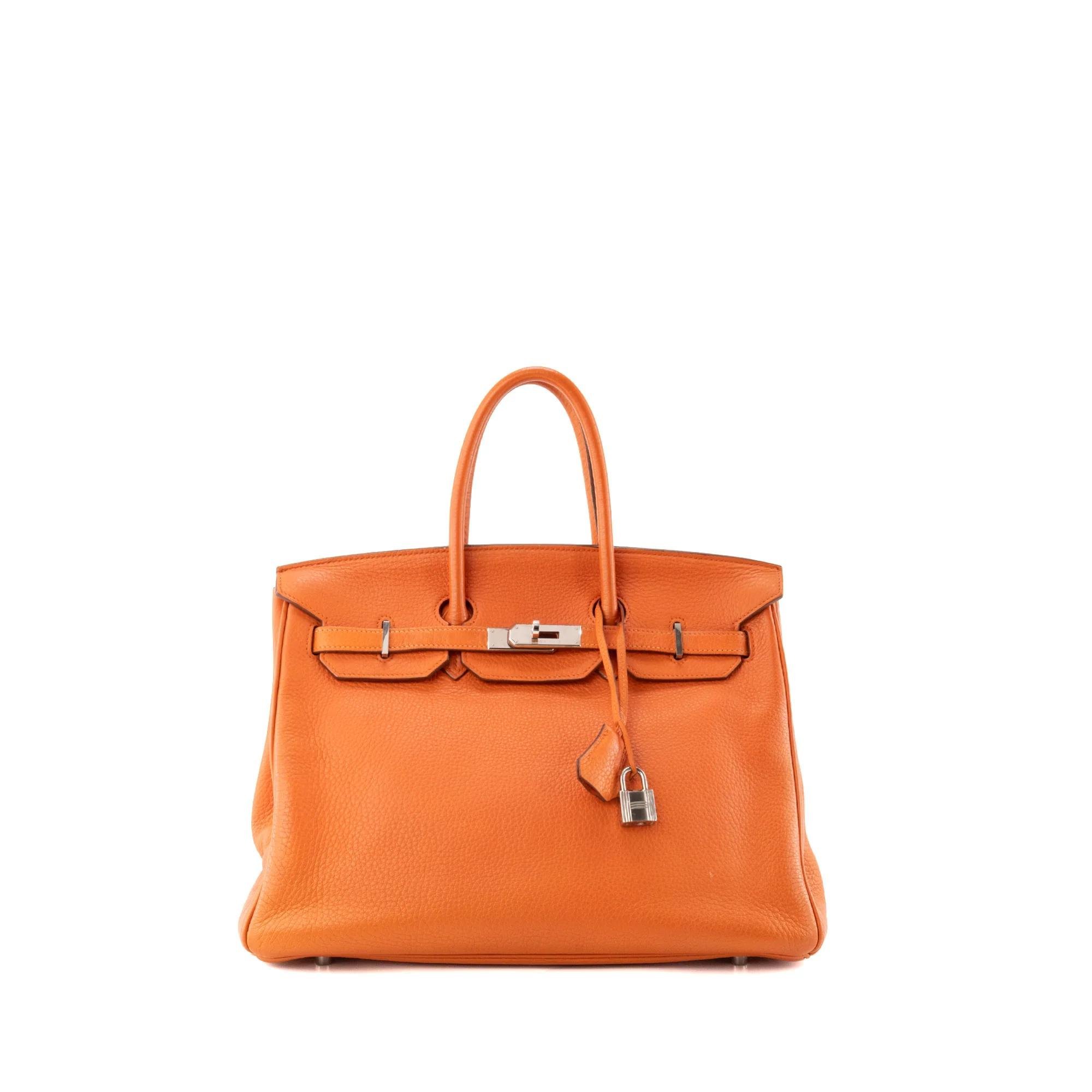Birkin 35 leather handbag