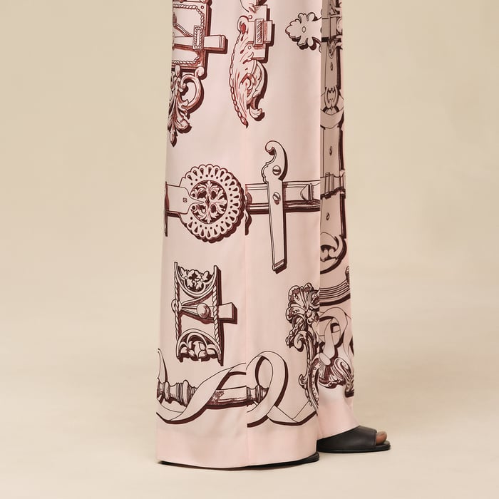 Rose Opaline "Ferronnerie Remix" Pants
