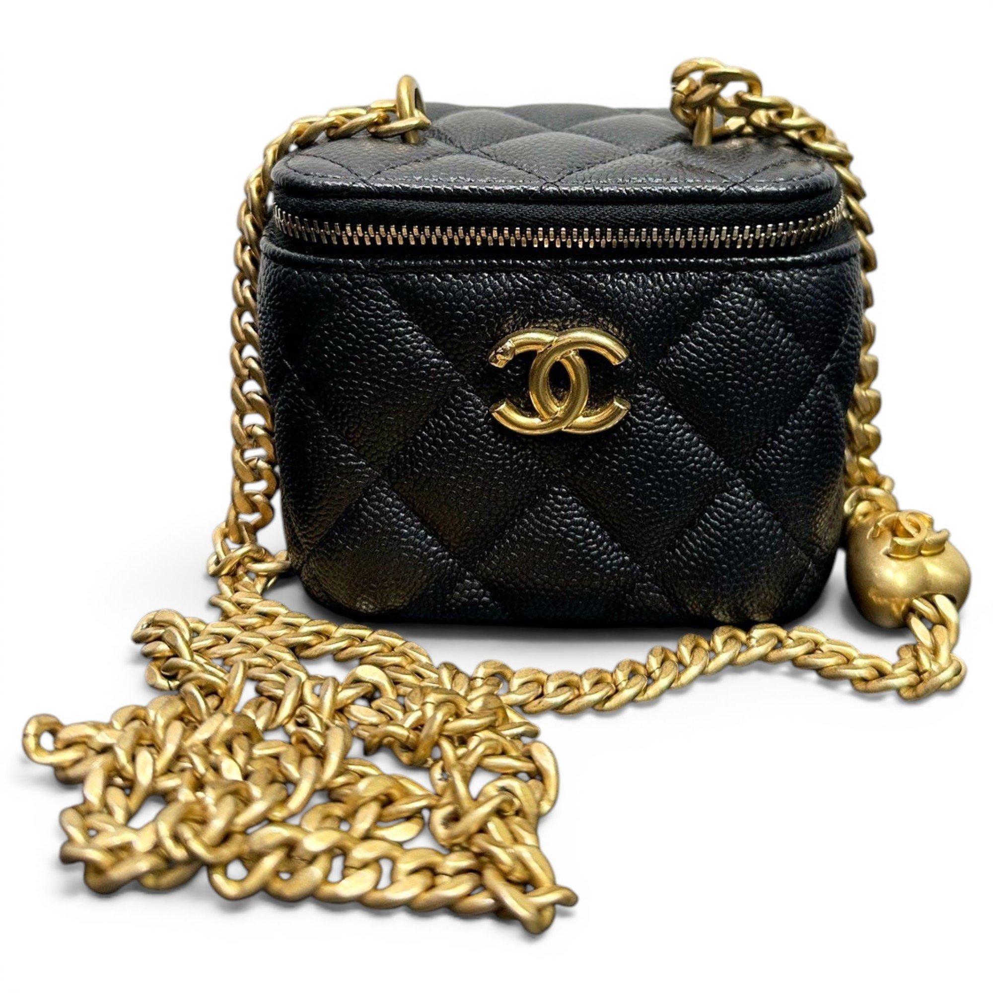 Trendy CC Vanity leather handbag
