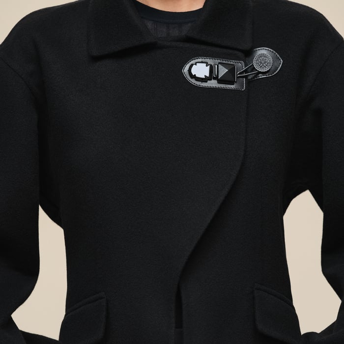 Noir Jewel Fastening Jacket