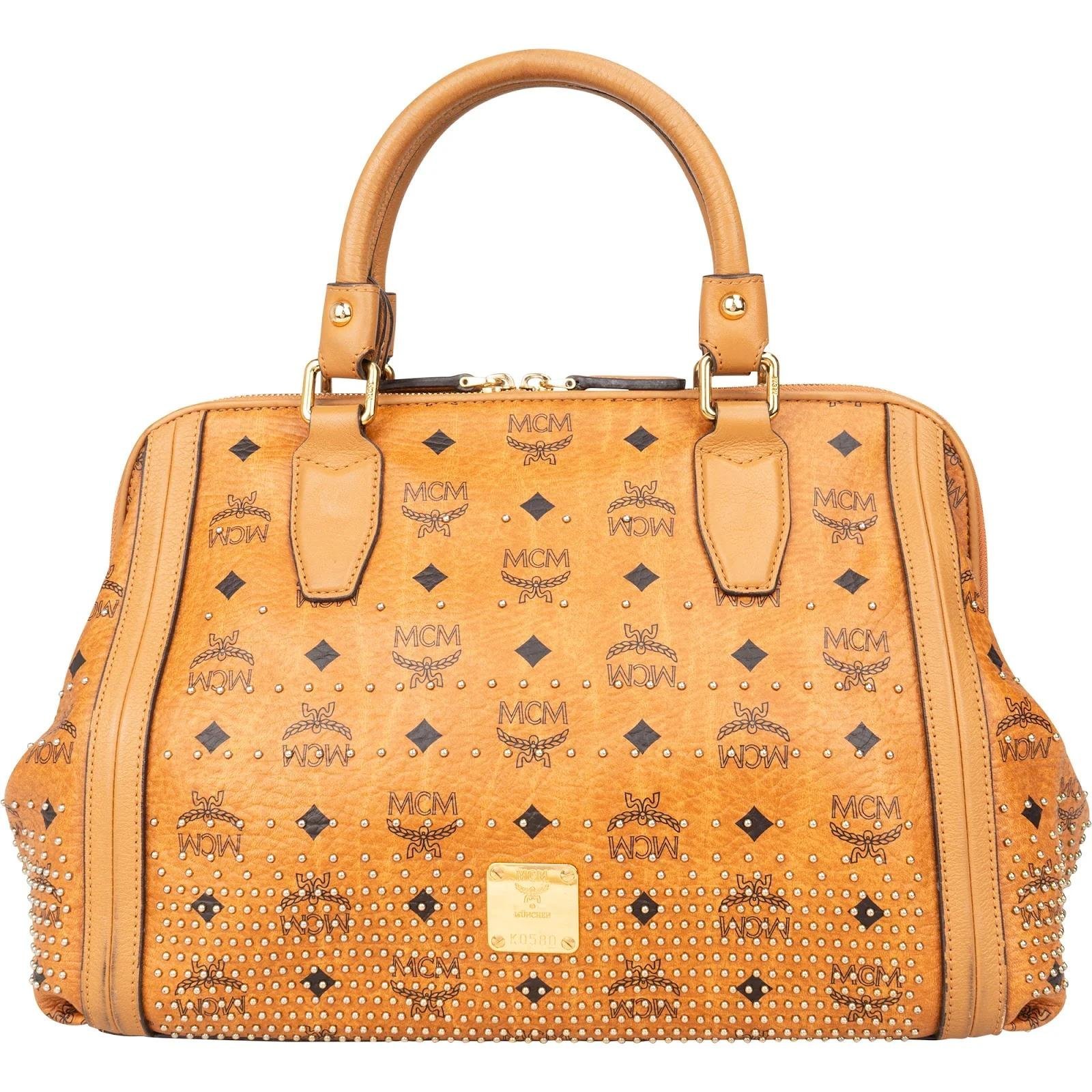Boston leather handbag