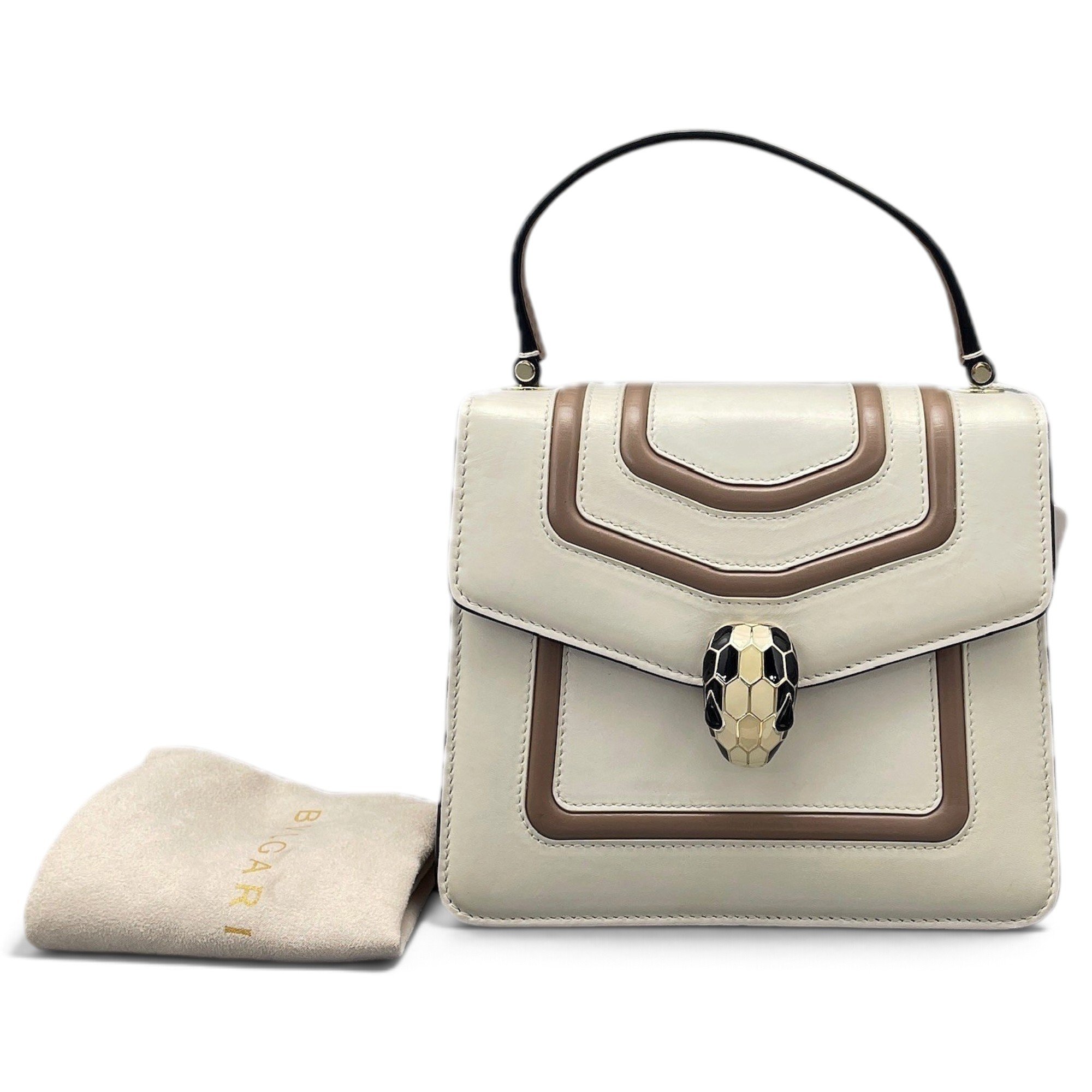Bvlgari Serpenti leather handbag