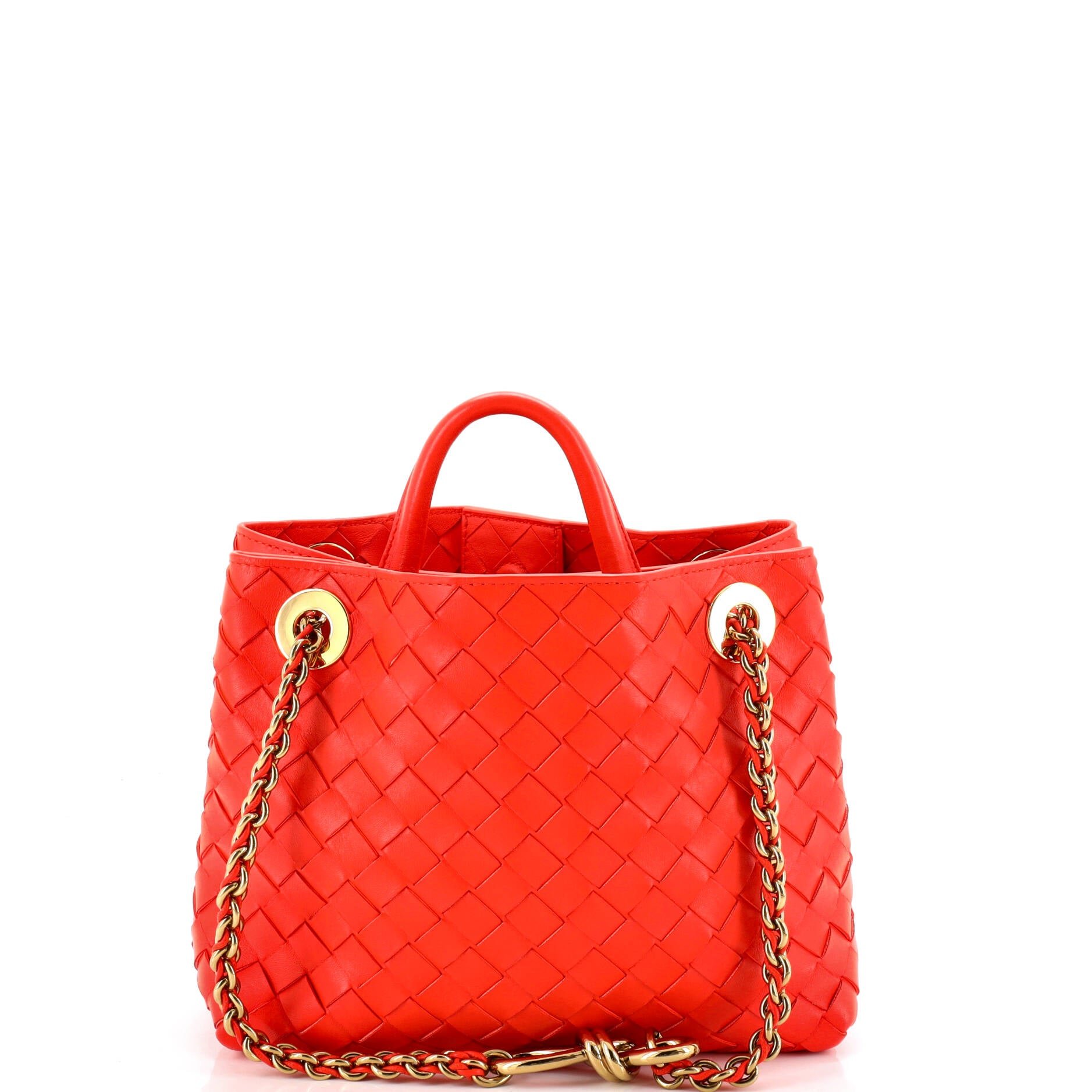 Andiamo Top Handle Bag Intrecciato Nappa Small