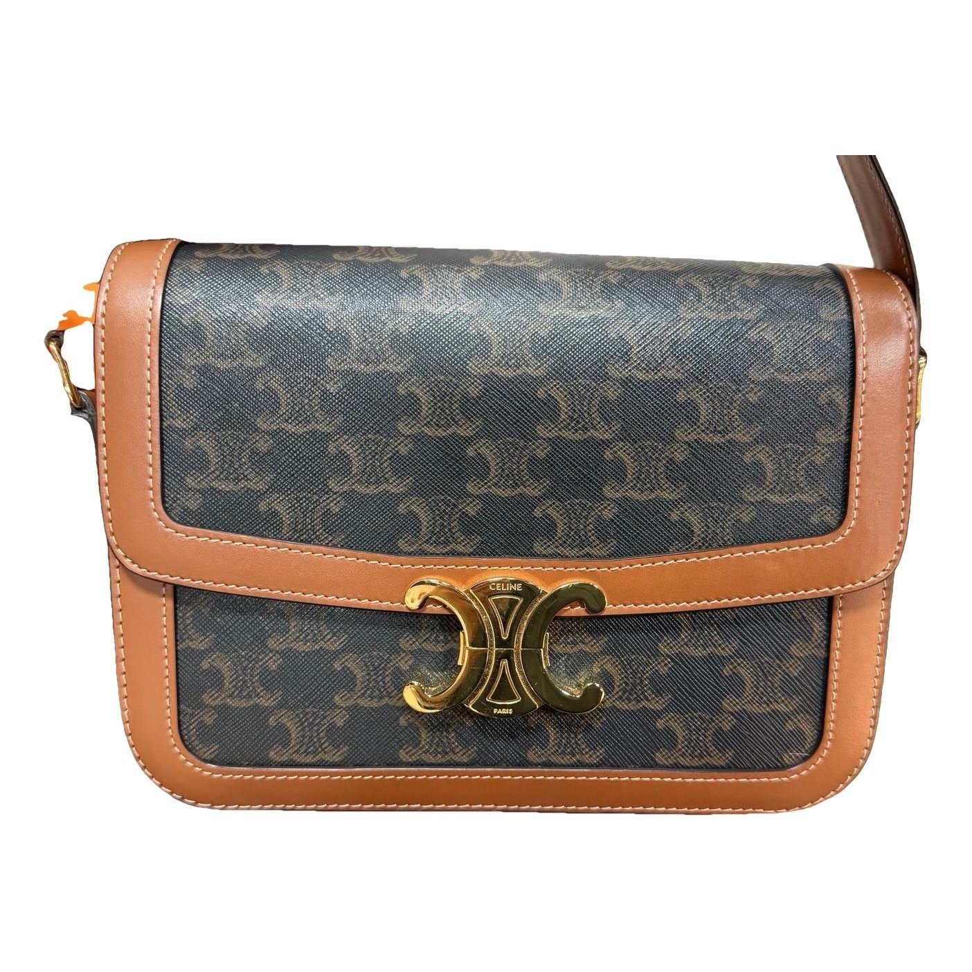 Triomphe leather handbag