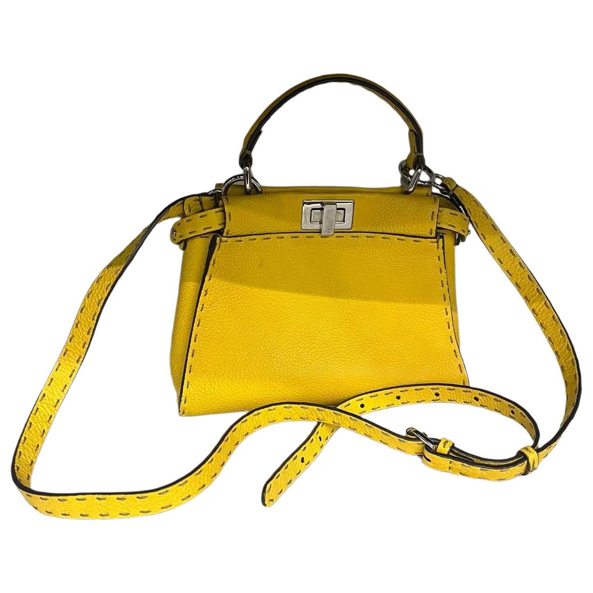 Peekaboo leather handbag
