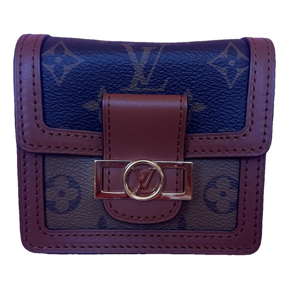 Leather clutch bag
