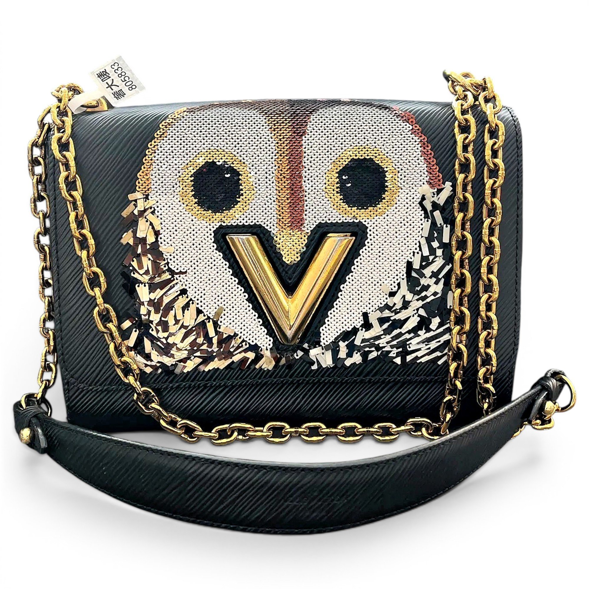Twist leather handbag