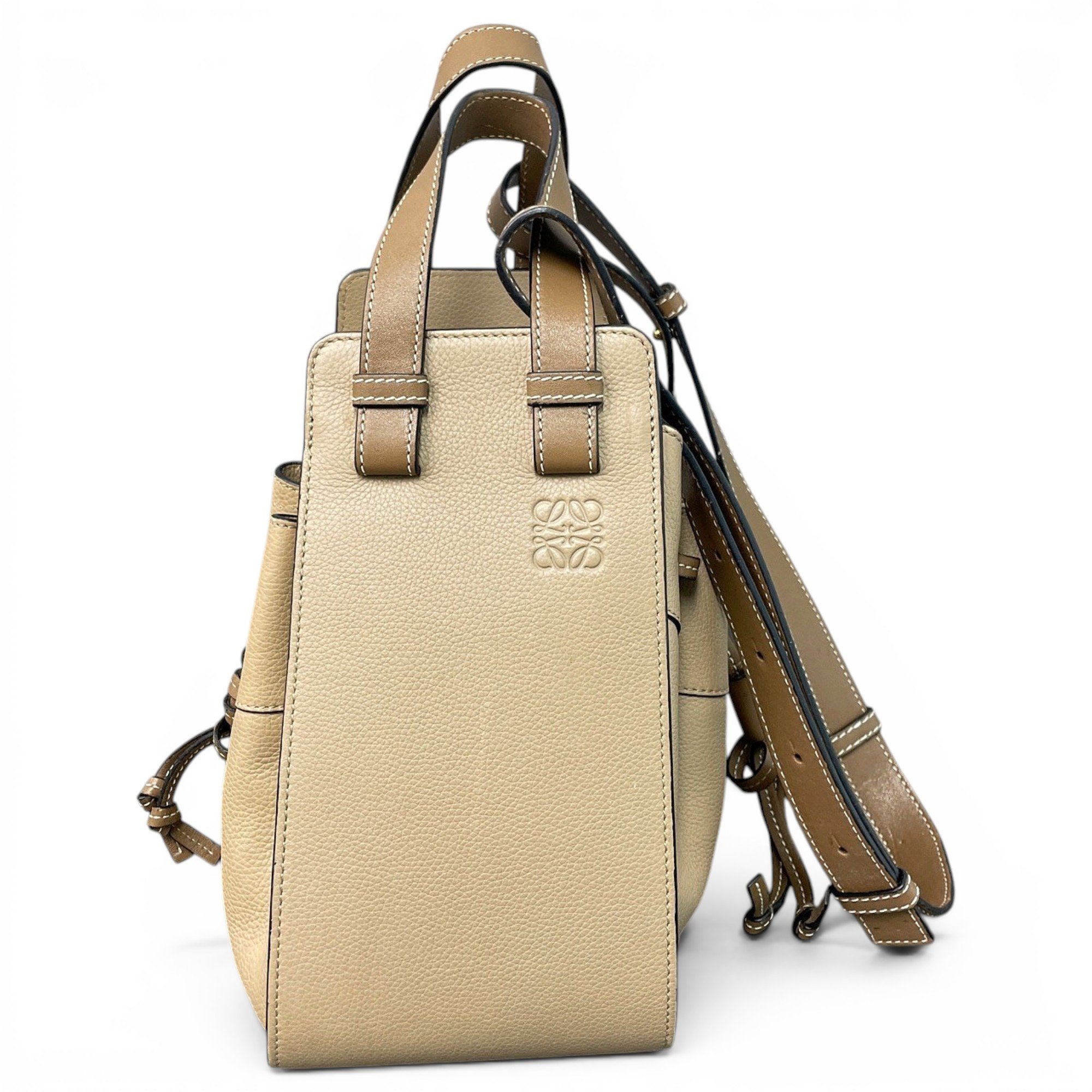 Hammock leather handbag