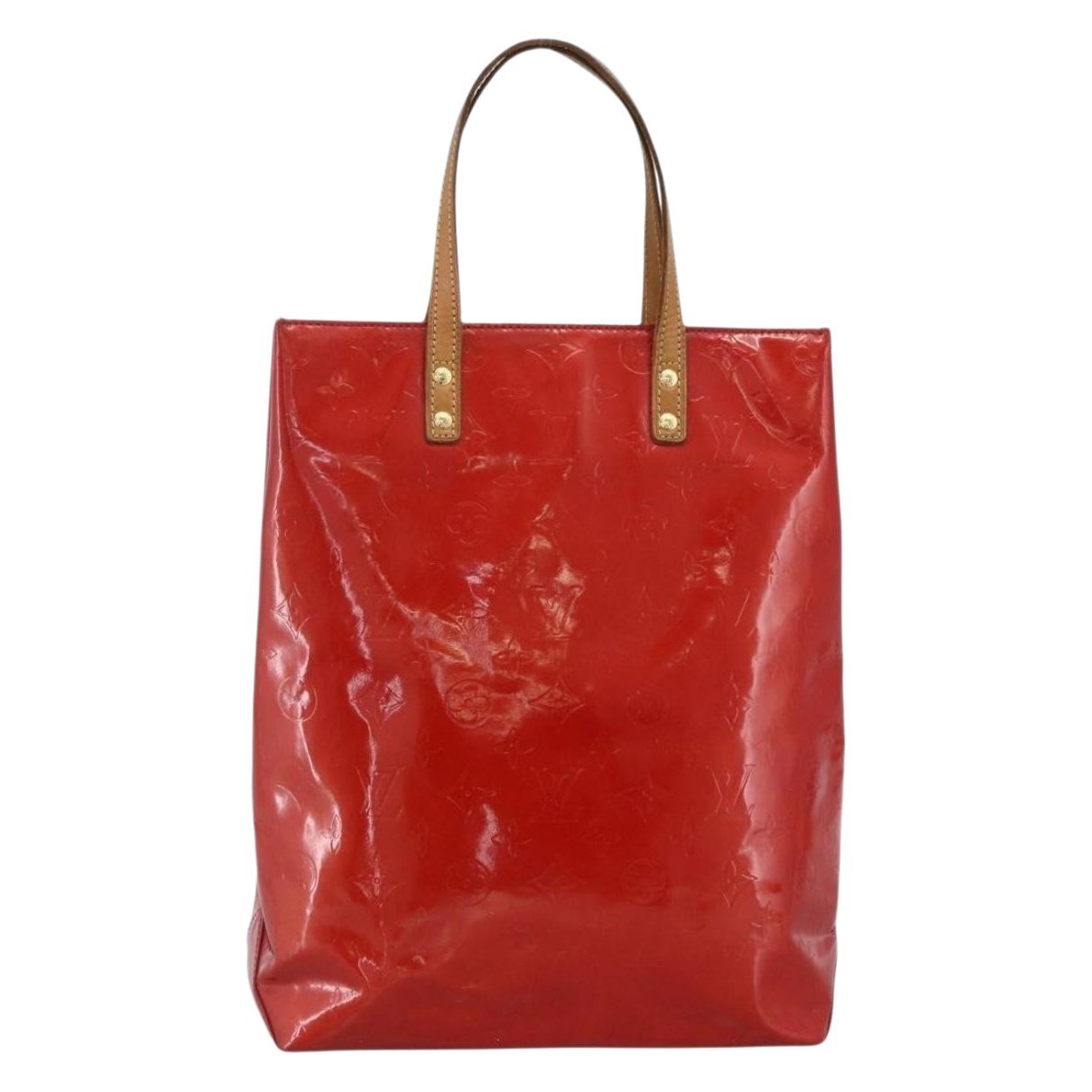 Reade patent leather handbag