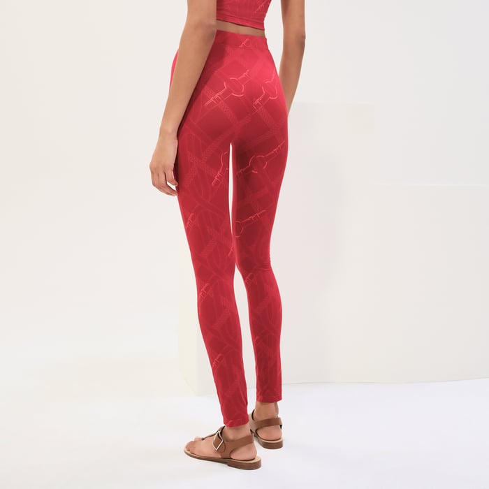 Rose Amarante Coaching Remix Leggings