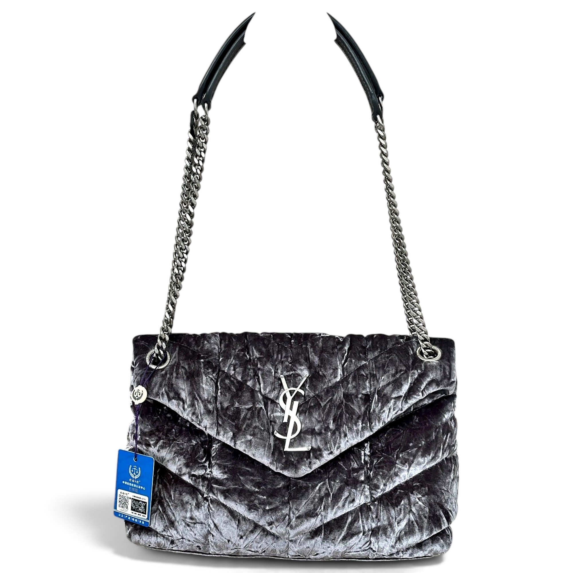 Loulou Puffer velvet handbag