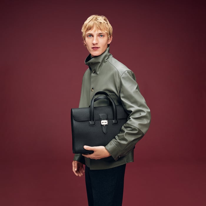Noir Sac a Depeches Light 1-36 Briefcase