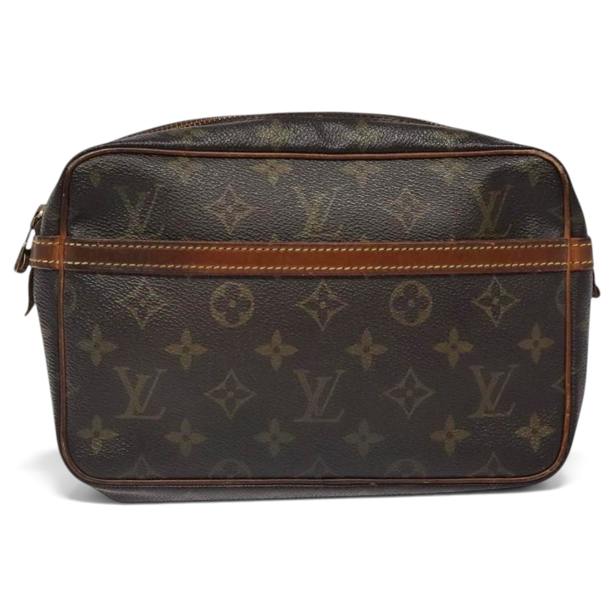 Leather clutch bag