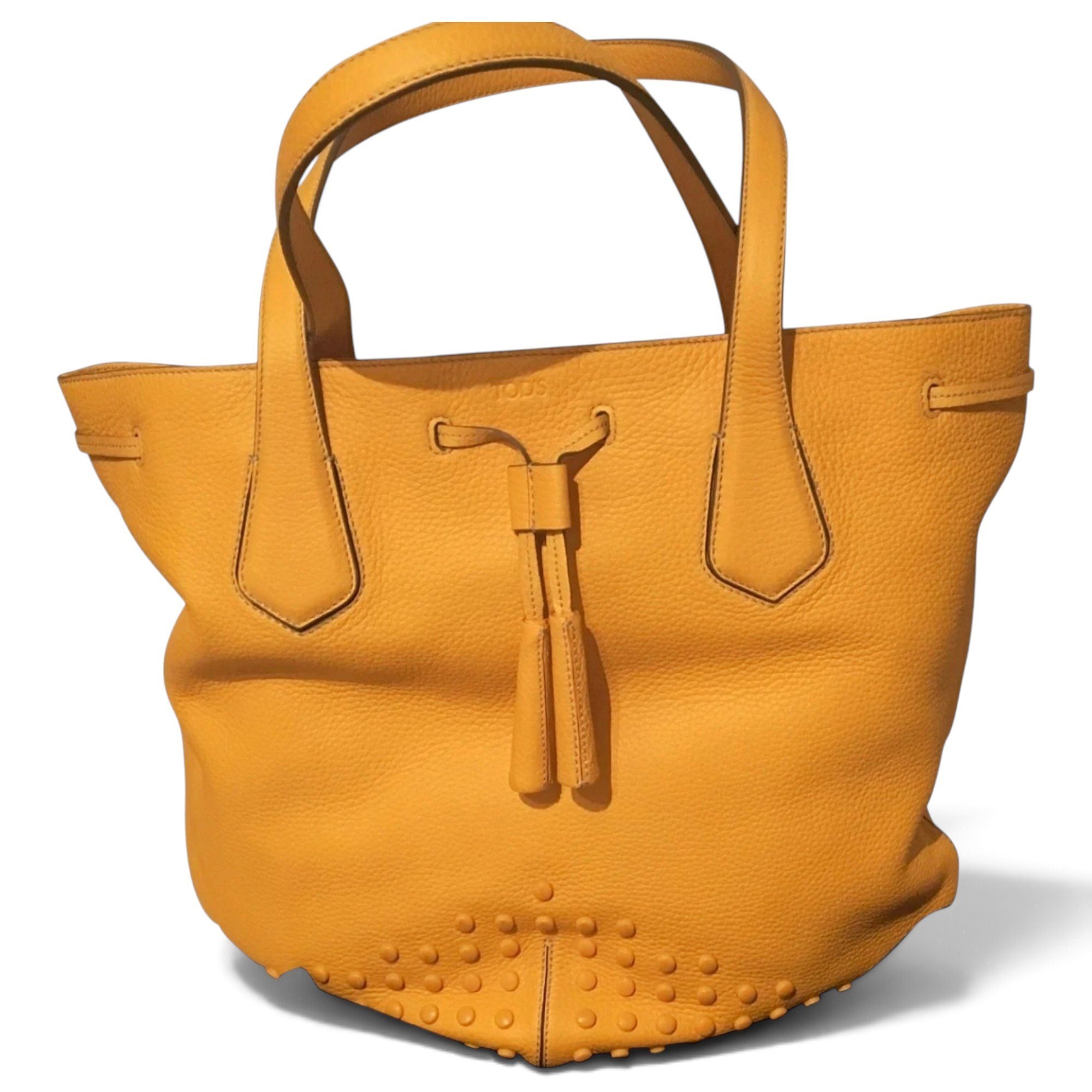 Shopping Media leather tote