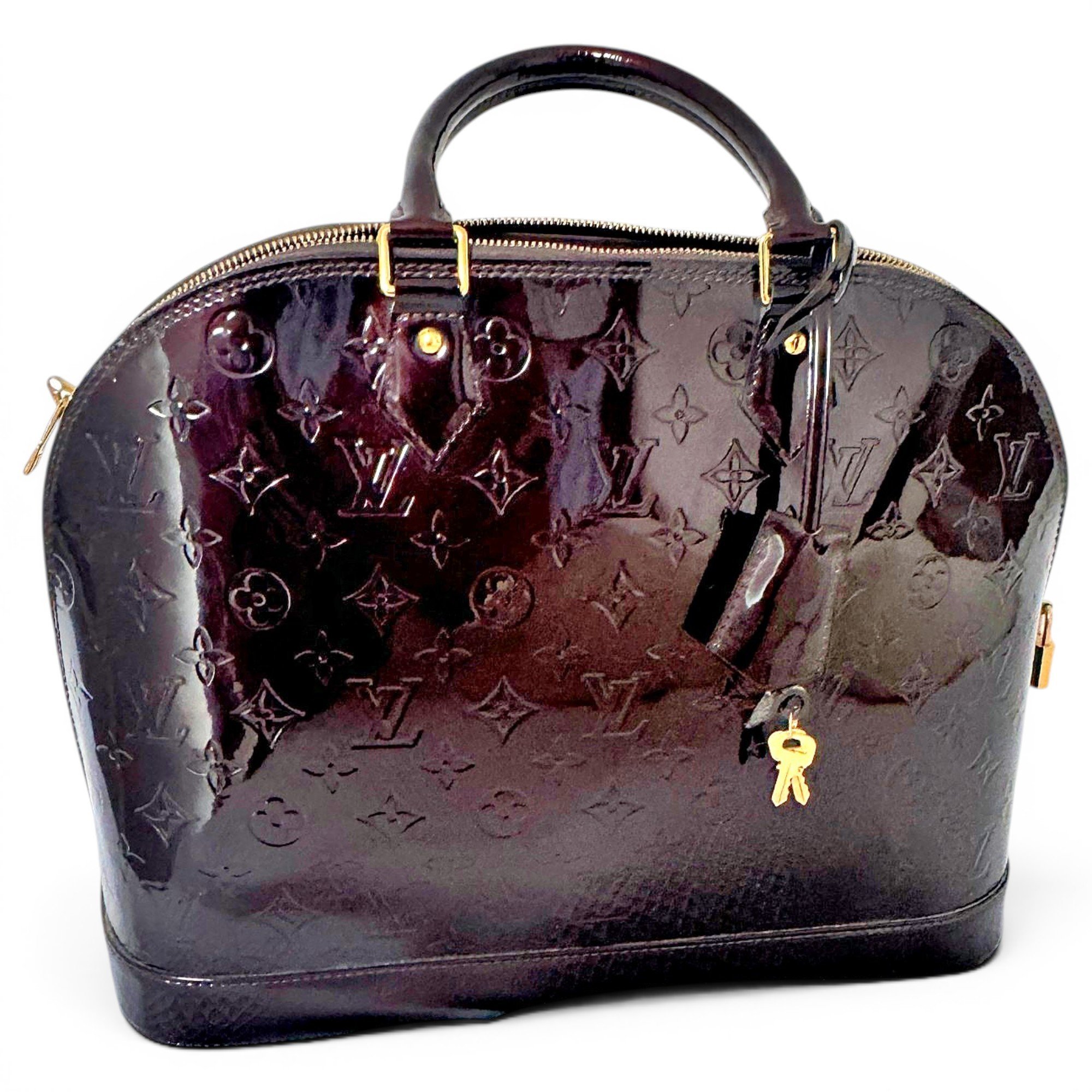 Alma patent leather handbag