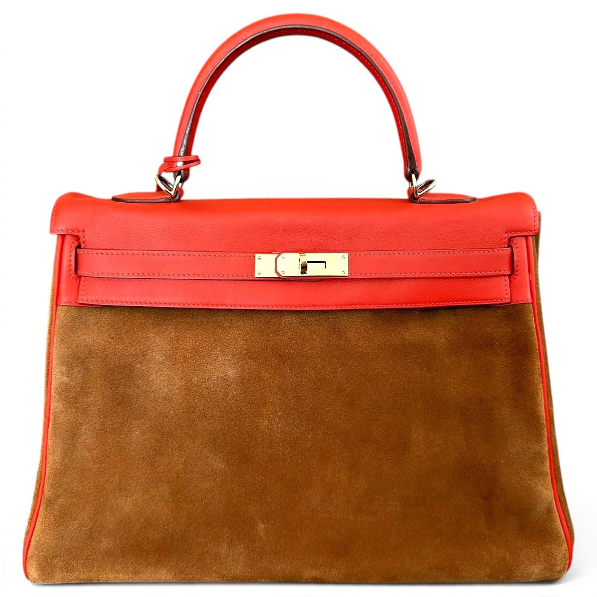 Kelly 35 leather handbag