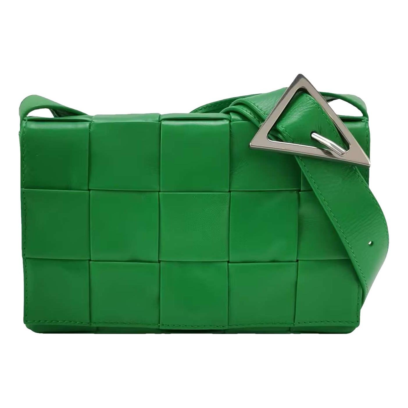Cassette leather handbag