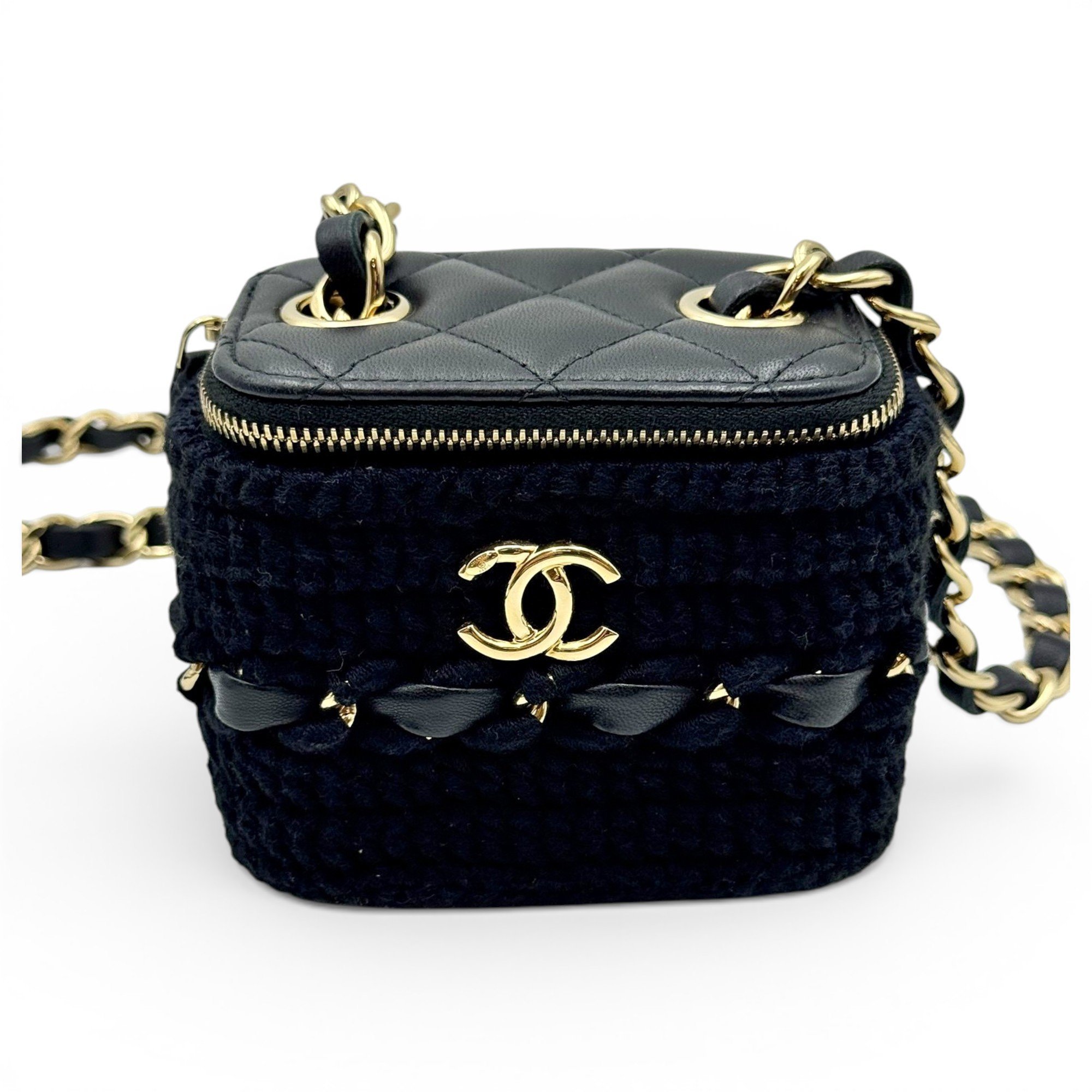 Trendy CC Vanity leather handbag