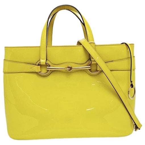 Bright Bit patent leather handbag