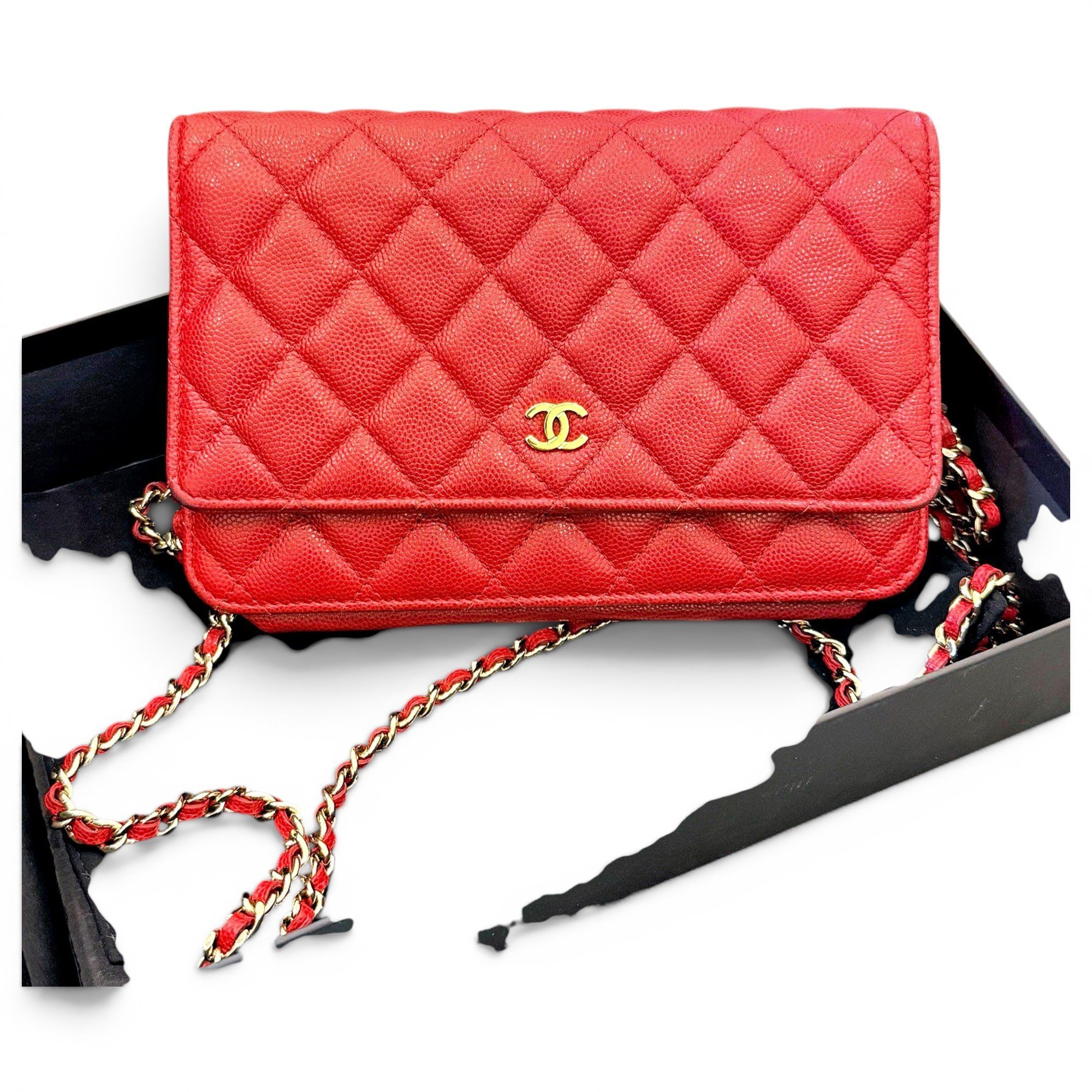 Wallet On Chain Timeless/Classique leather crossbody bag