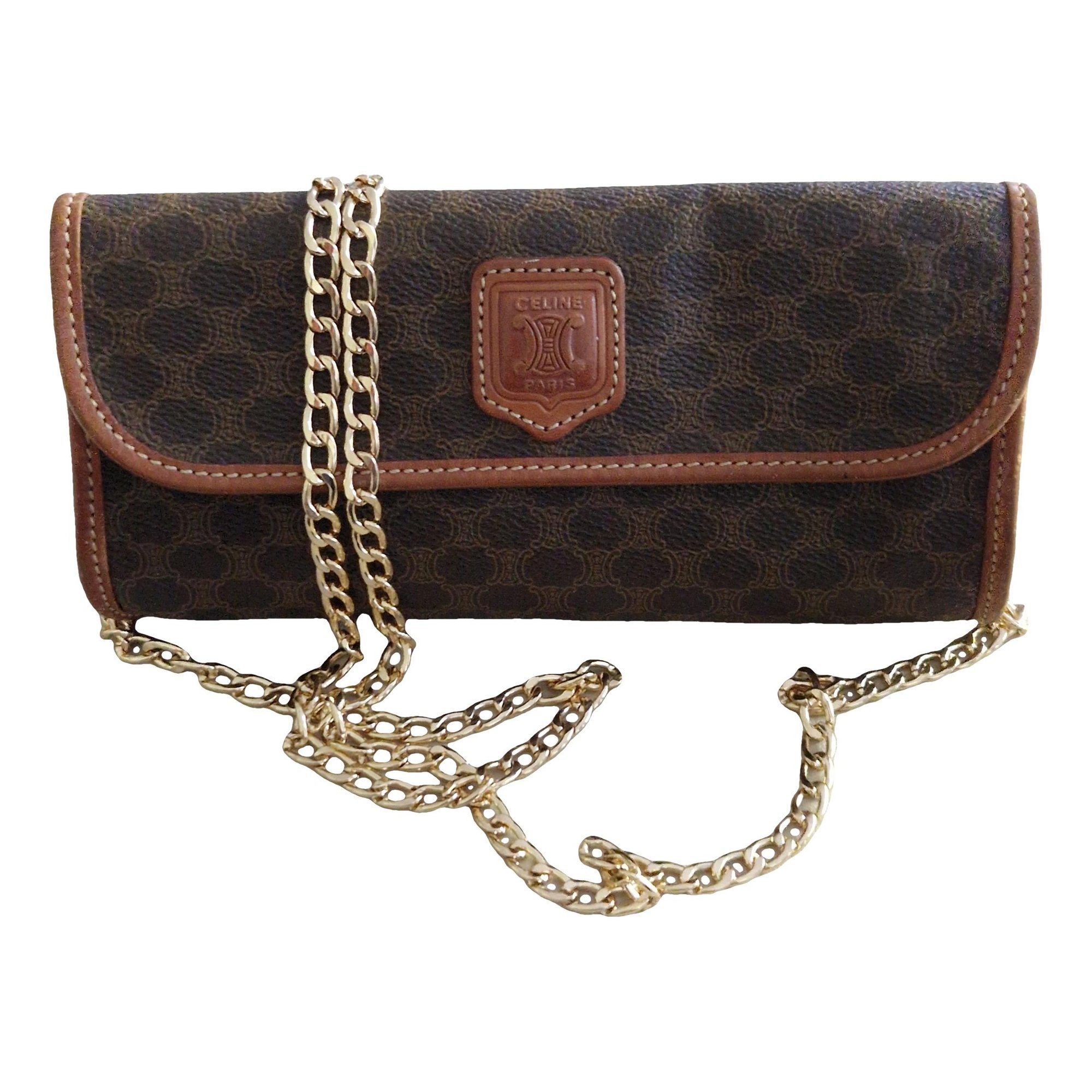 Triomphe Vintage cloth clutch bag