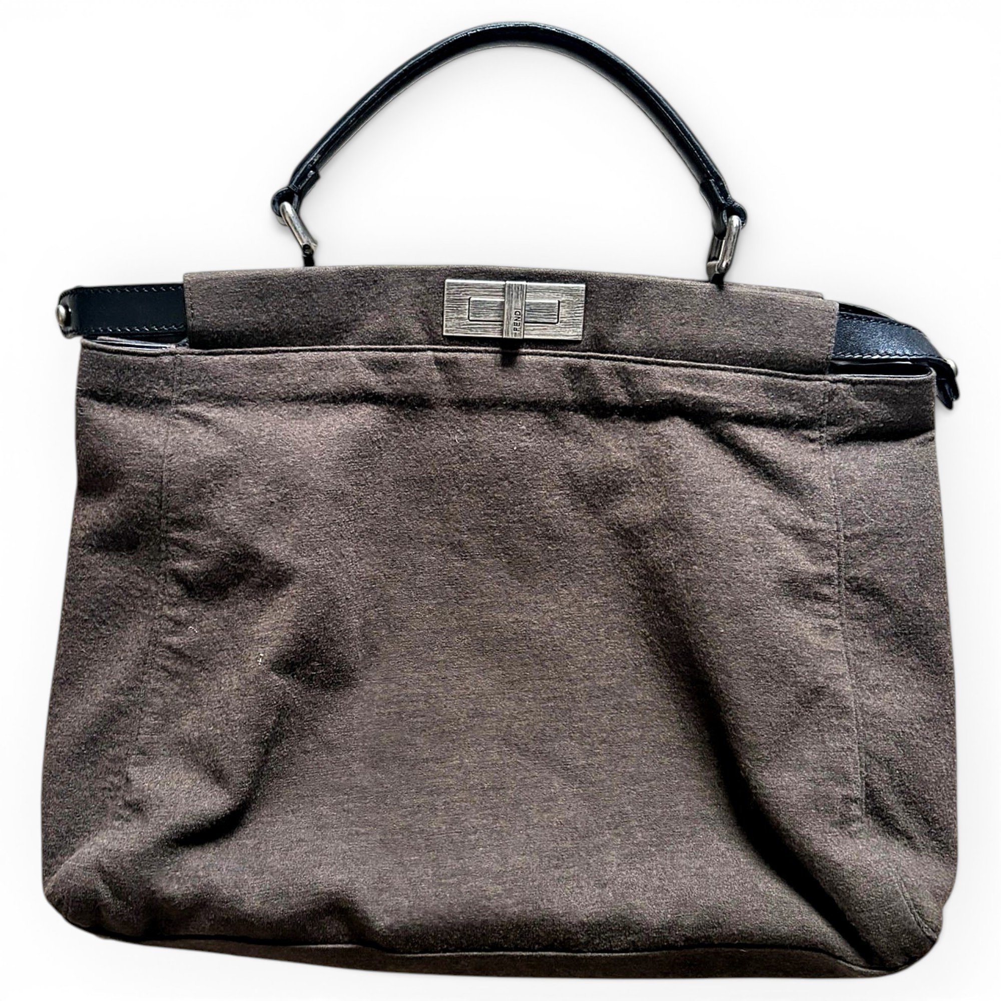 Peekaboo wool handbag