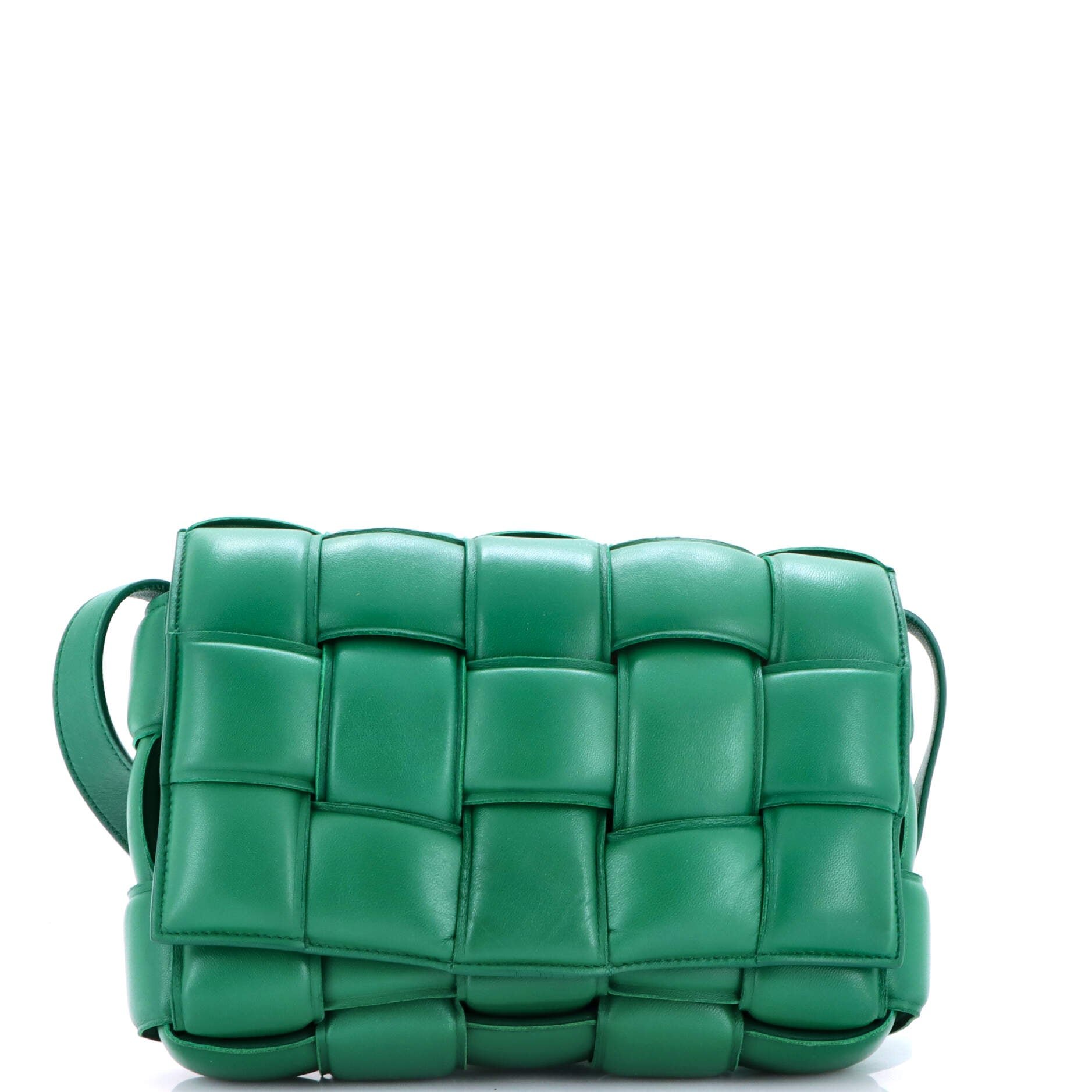 Bottega Veneta Cassette Crossbody Bag Padded Maxi Intrecciato Leather Small