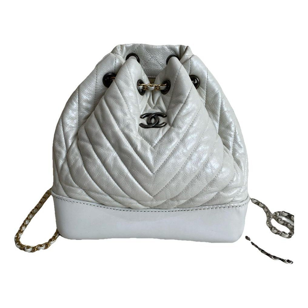 Leather backpack