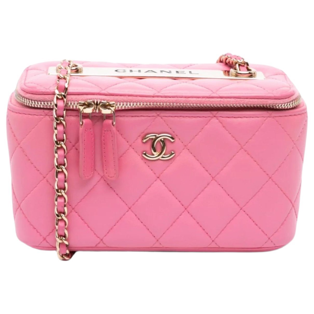 Trendy CC leather crossbody bag