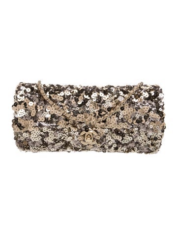 Sequin E/W Flap Bag