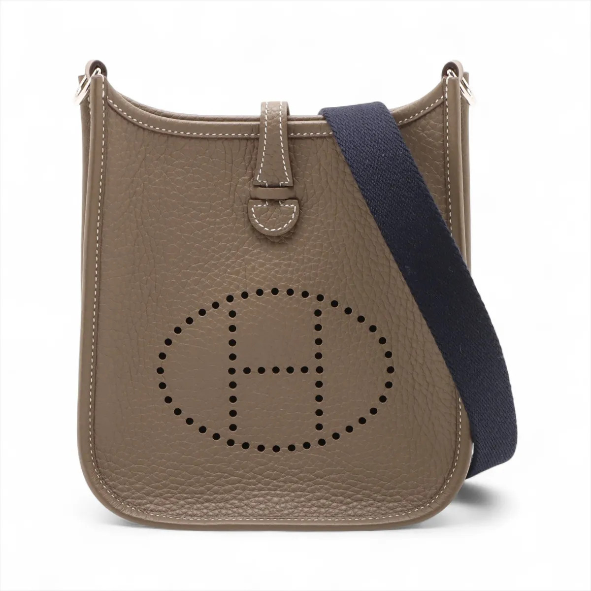 Hermès evelyn 16 TPM Amazon Taurillon Clemence Etoupe Silver Metal Fittings