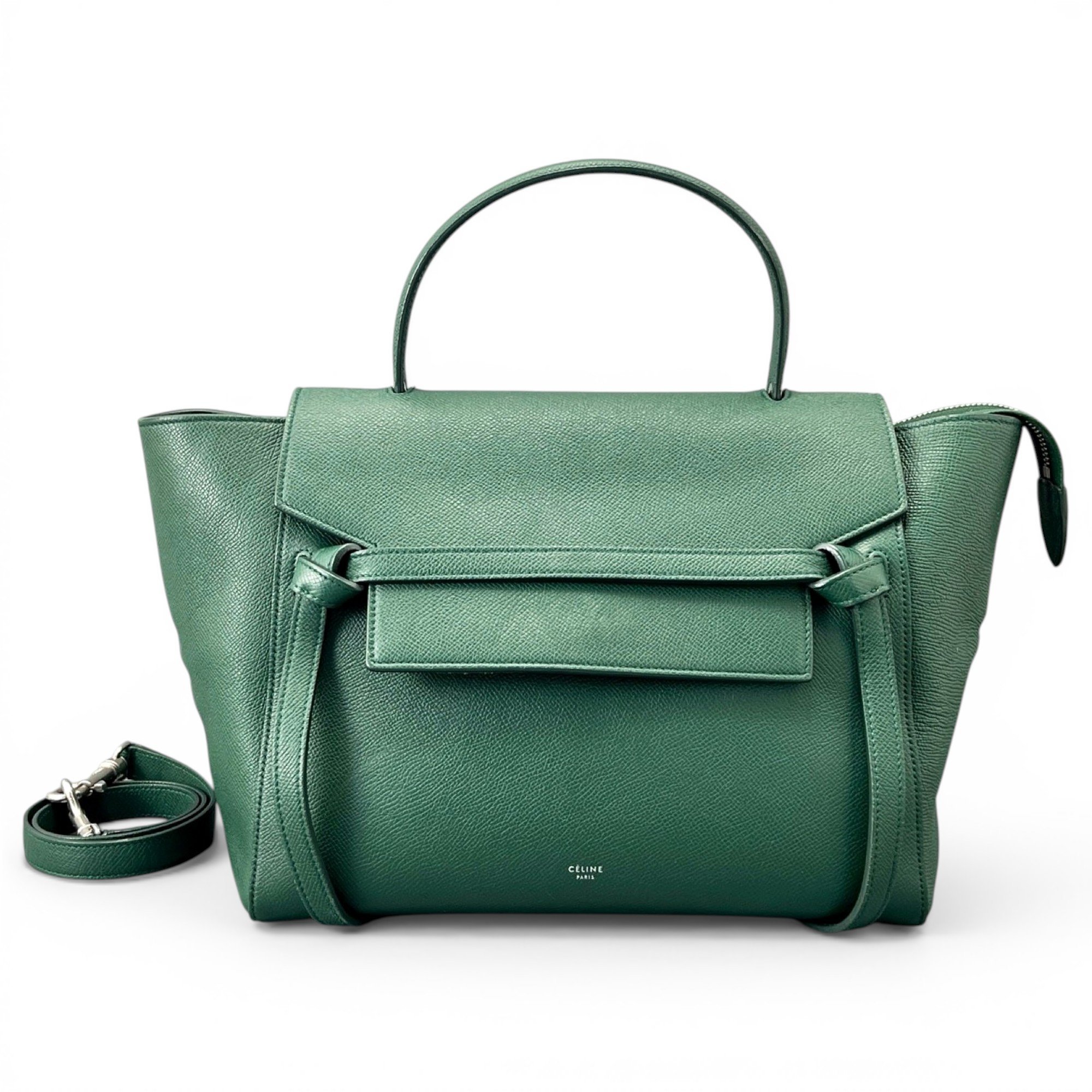 Belt leather handbag