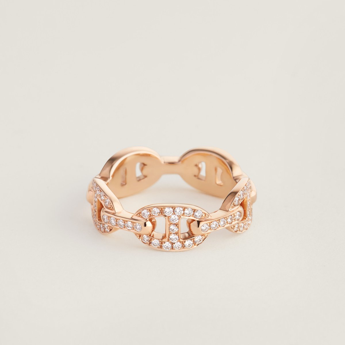 Sans Coloris Chaine D'Ancre Enchainee Ring, Small Model