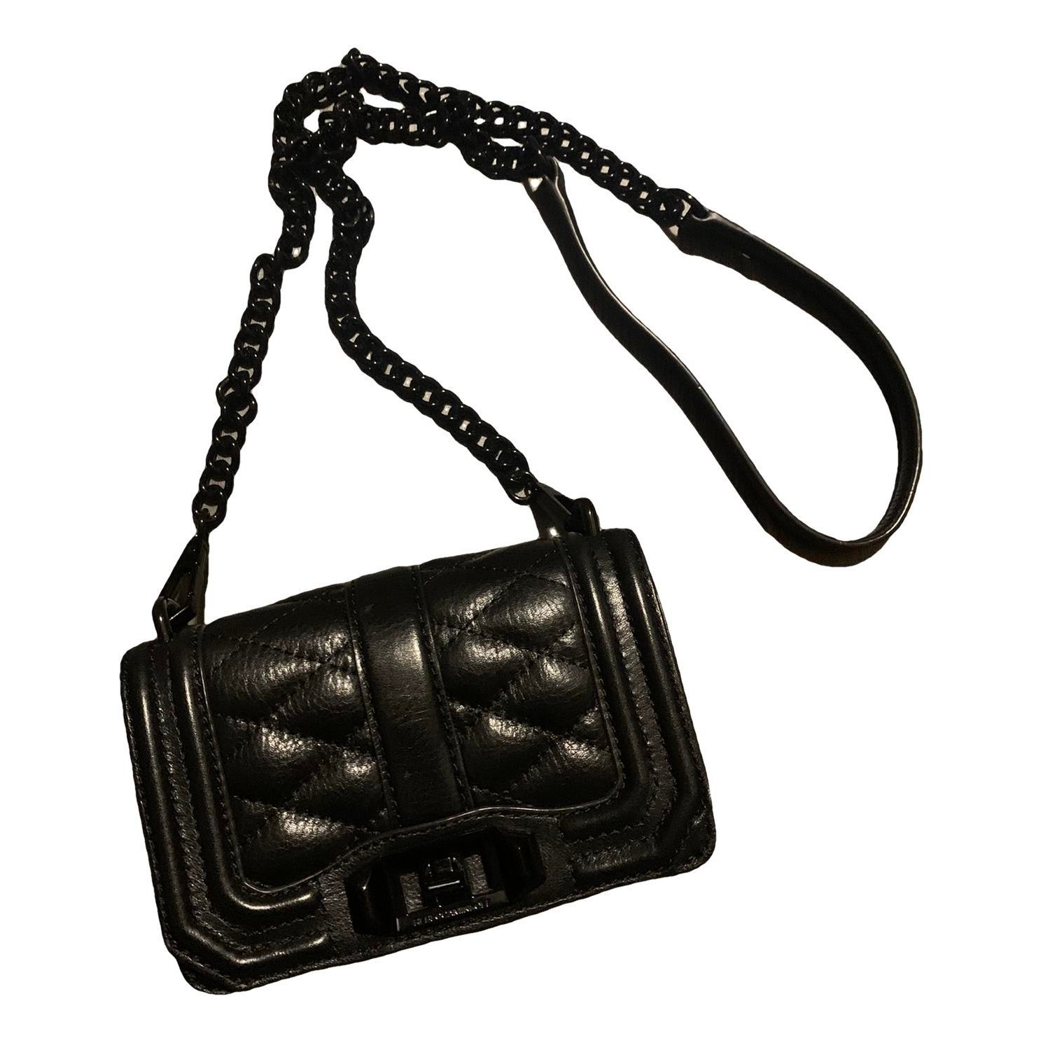 Leather clutch bag