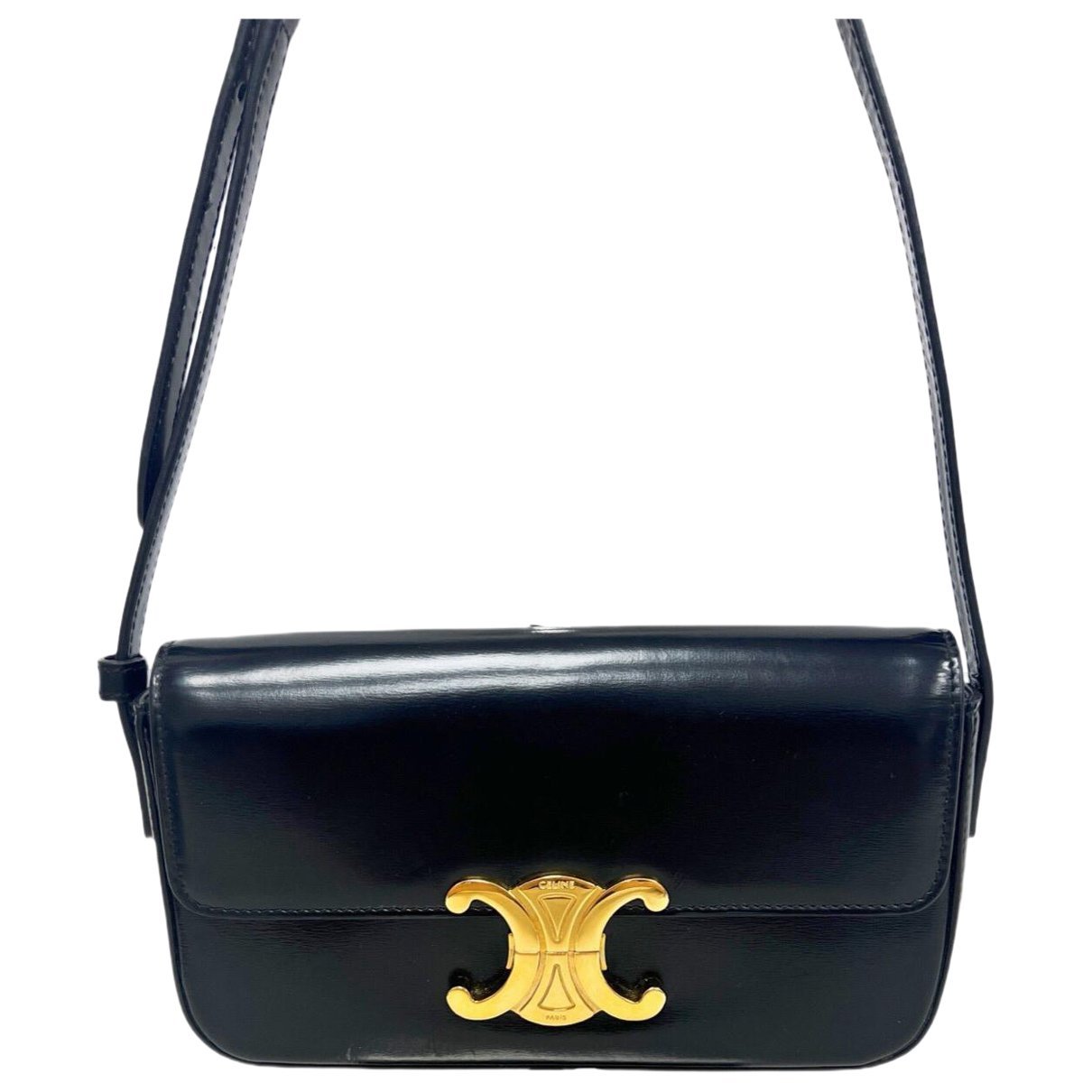 Triomphe Long leather handbag
