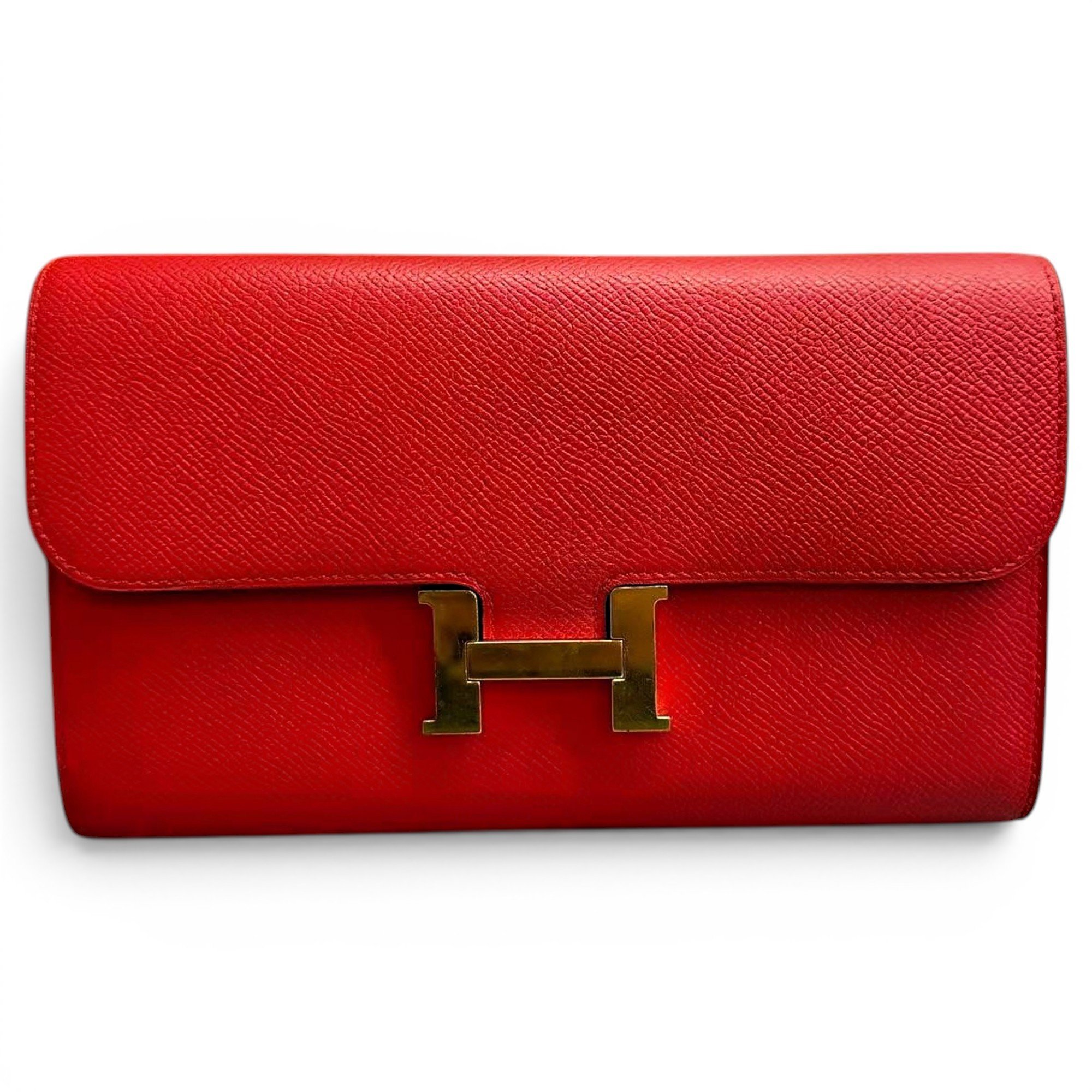 Constance leather clutch bag