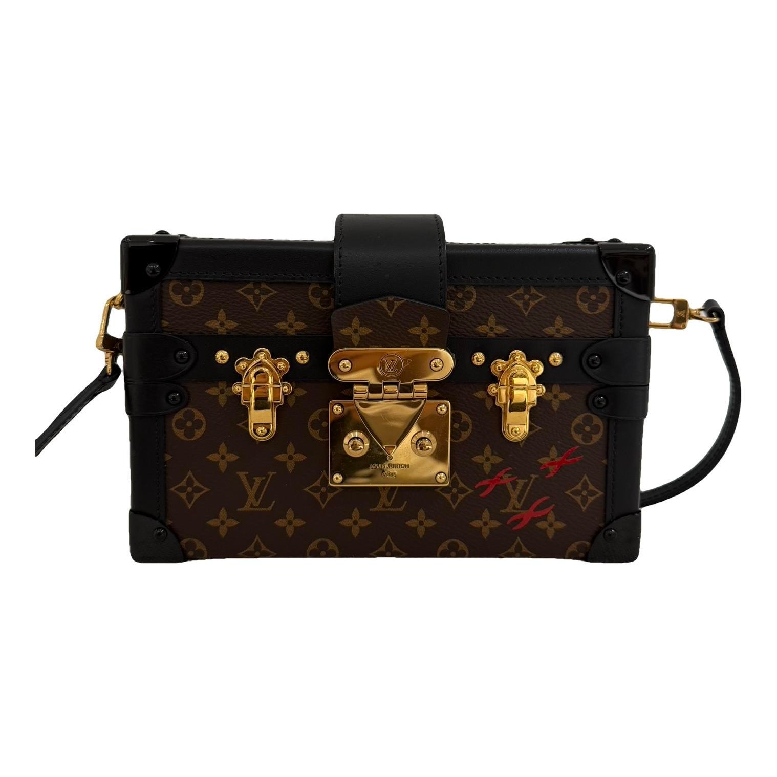 Petite Malle leather handbag