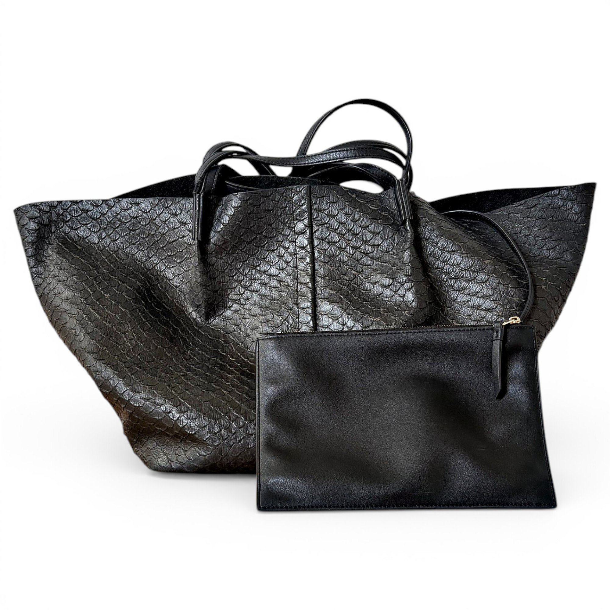 Leather tote