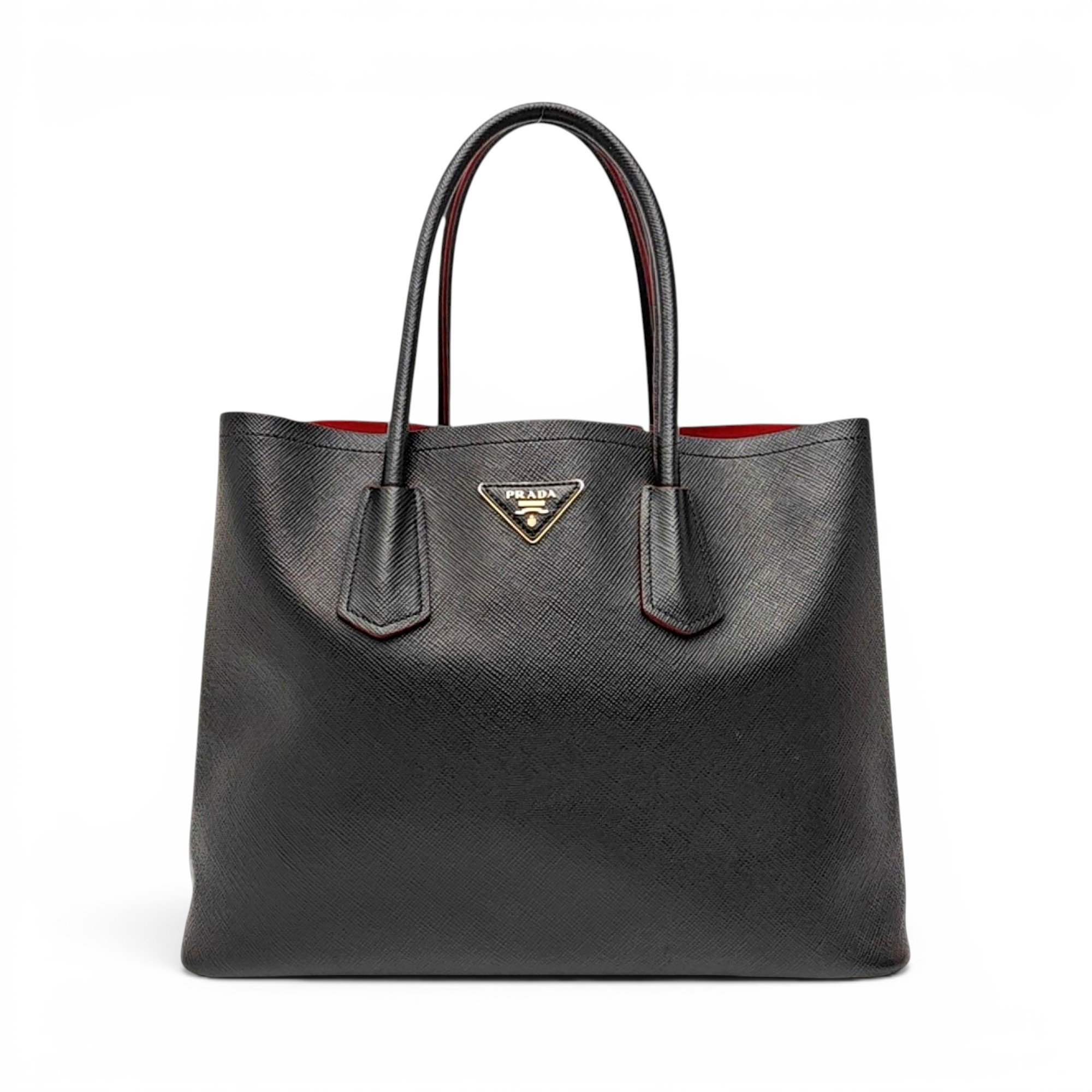 Prada Double leather tote