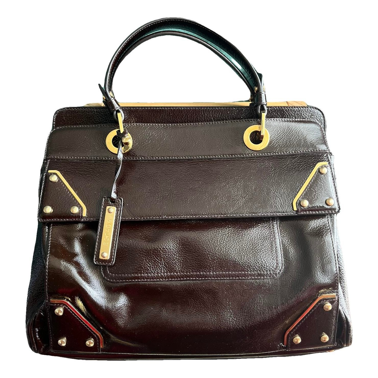 Patent leather handbag
