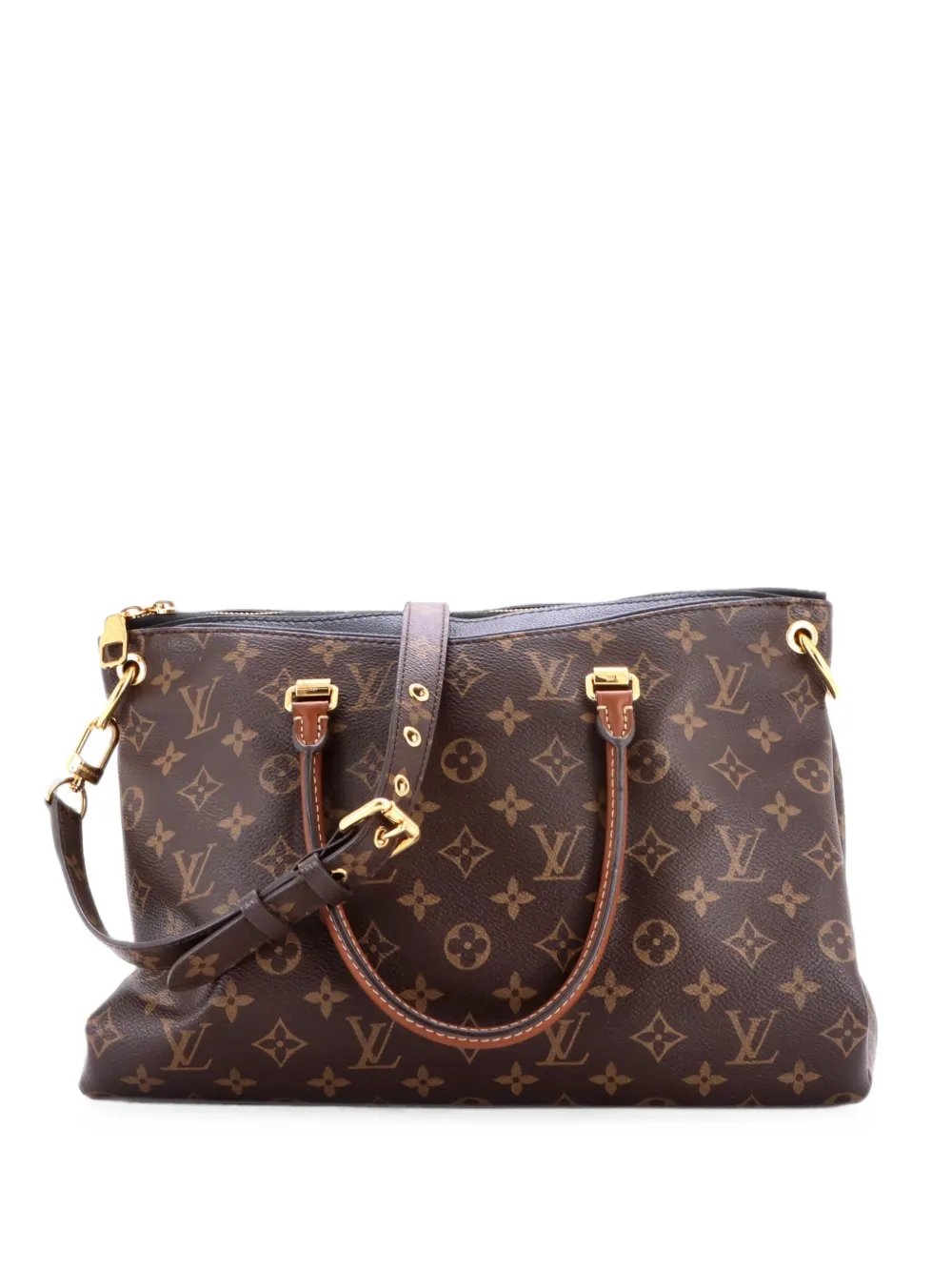 Pallas Tote Monogram Canvas with Leather shoulder bag