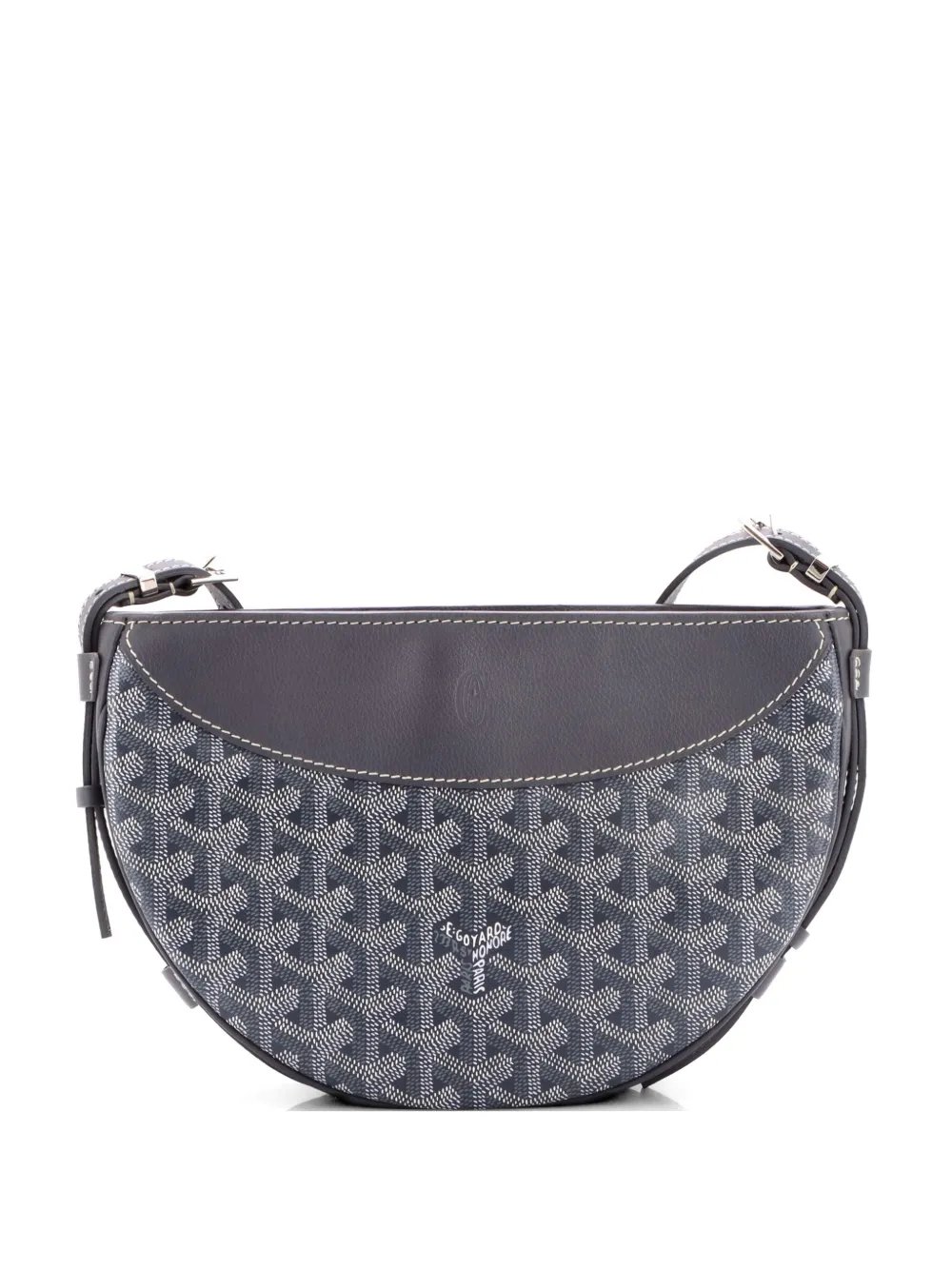 Hirondelle Coated Canvas and Leather shoulder bag