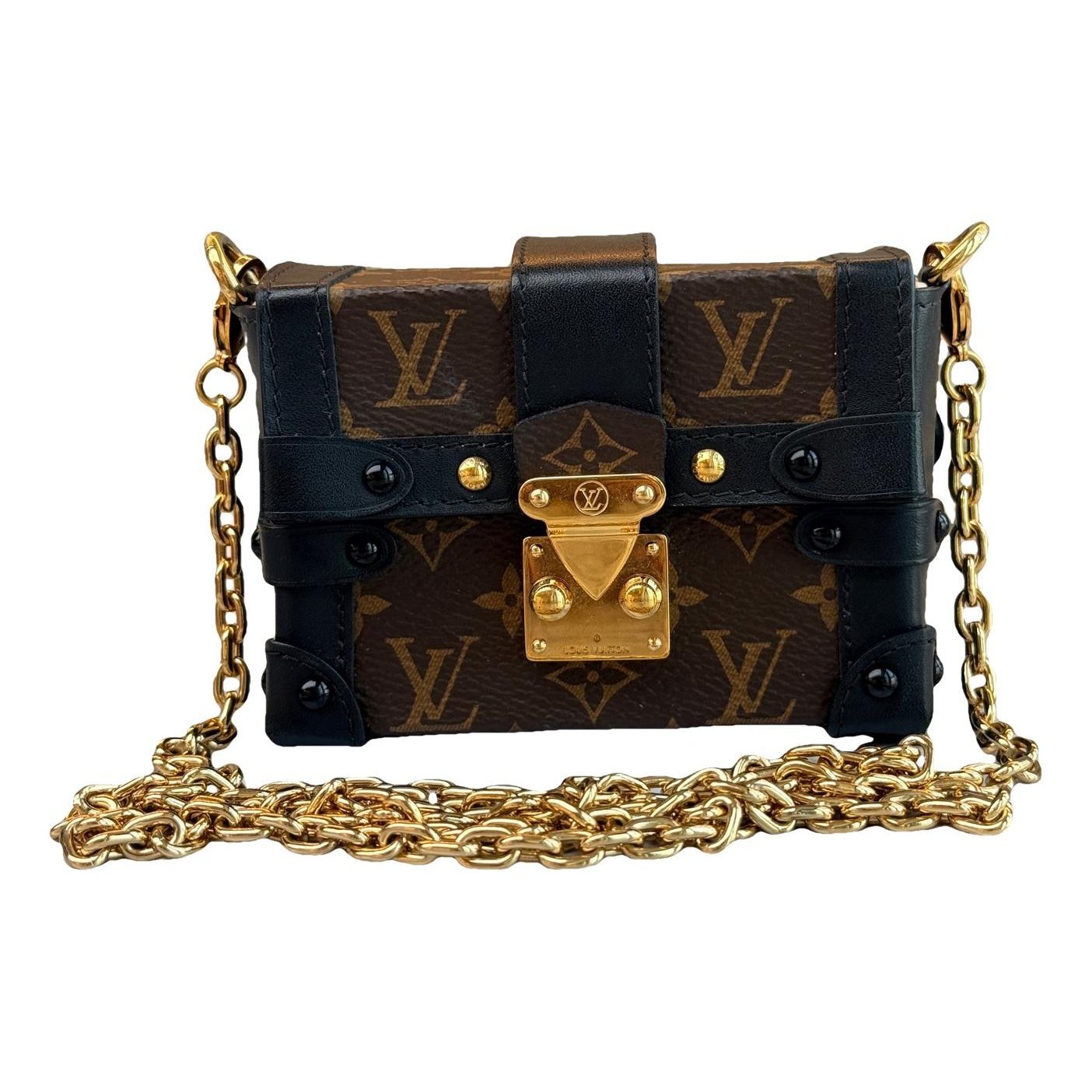 Petite Malle leather handbag